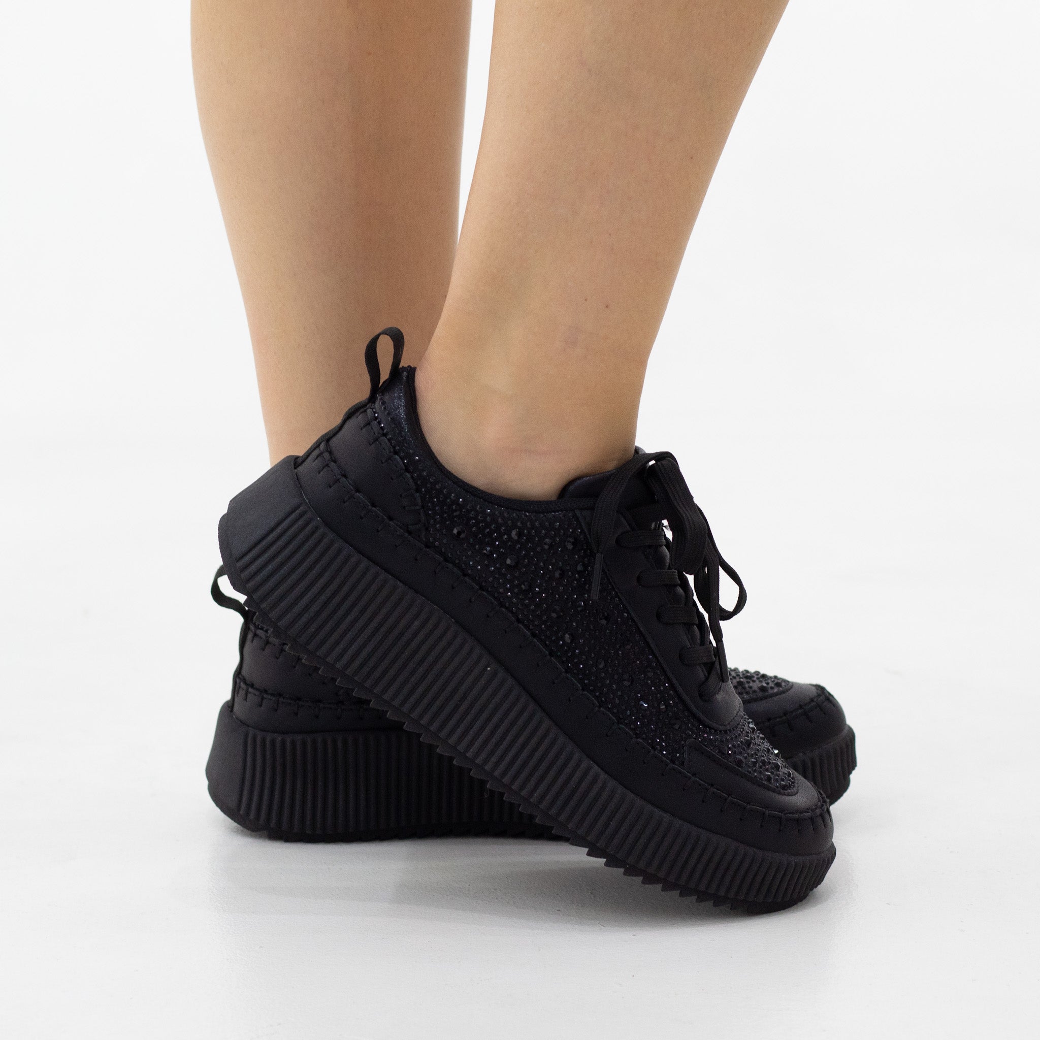 Anika studded casual lace-up sneaker