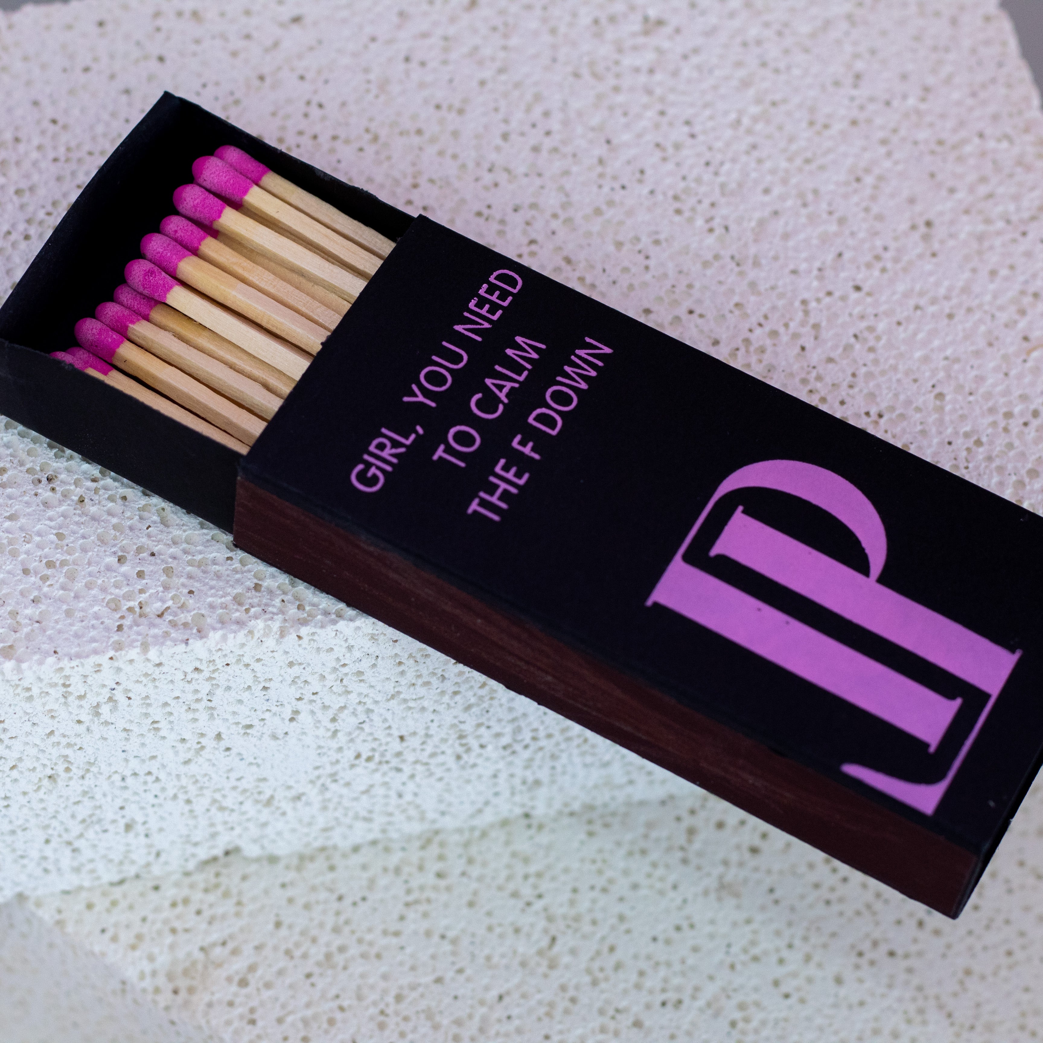 LaMara Paris Girl you need to calm the F down matches black