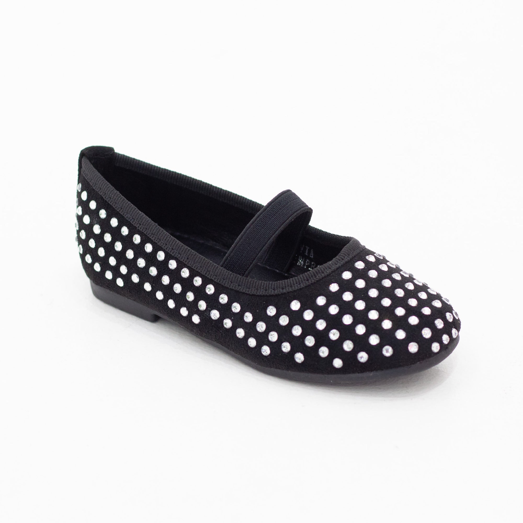 Savia infant girls crystal decor pump with a knot tie bow