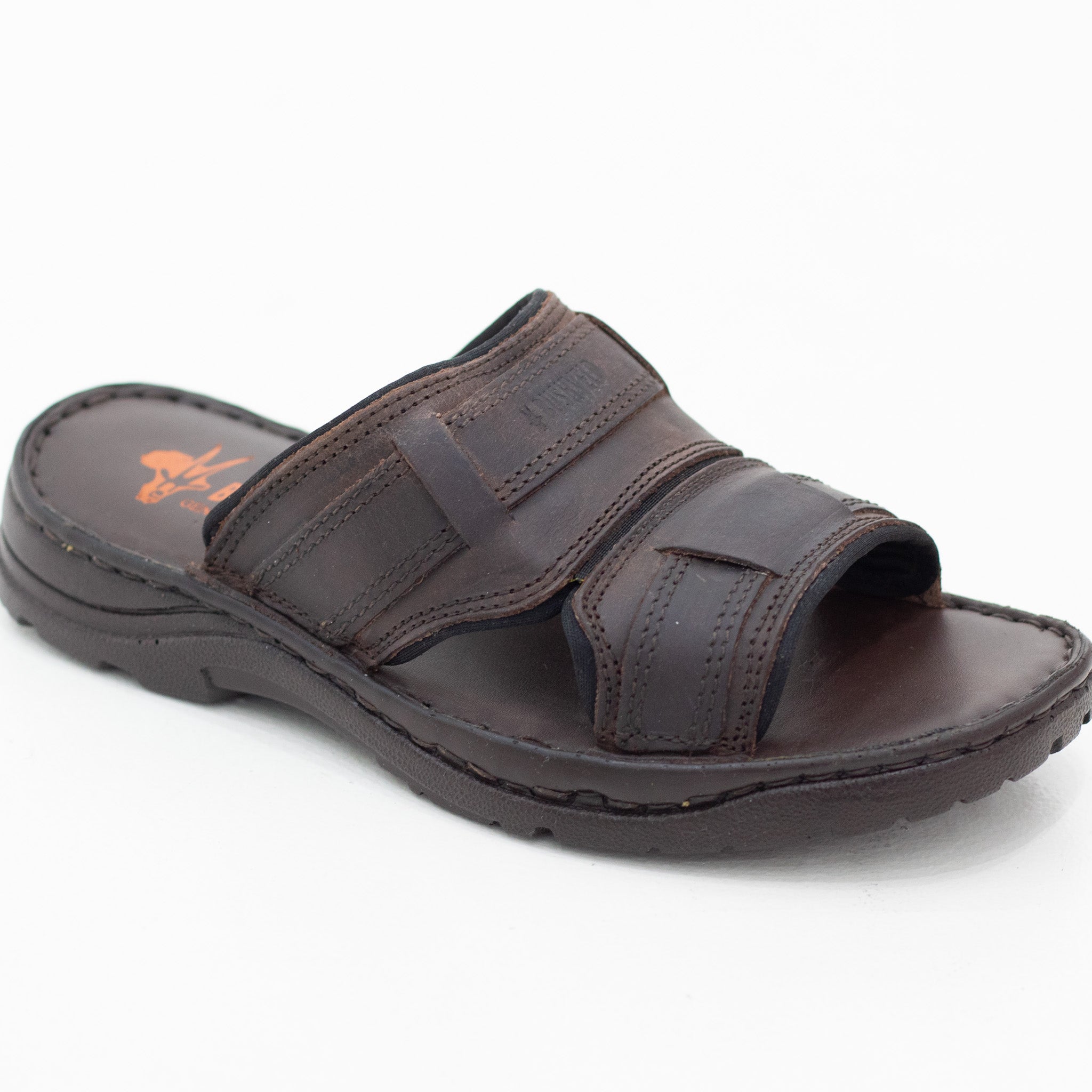 Bushveld mens genuine leather mule sandal