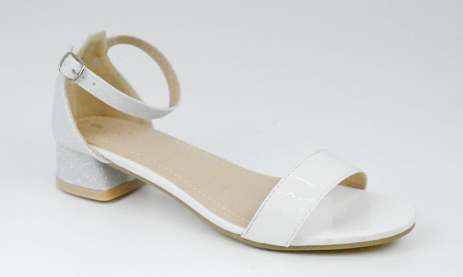 White girls ankle strap glitter sandal lafiza