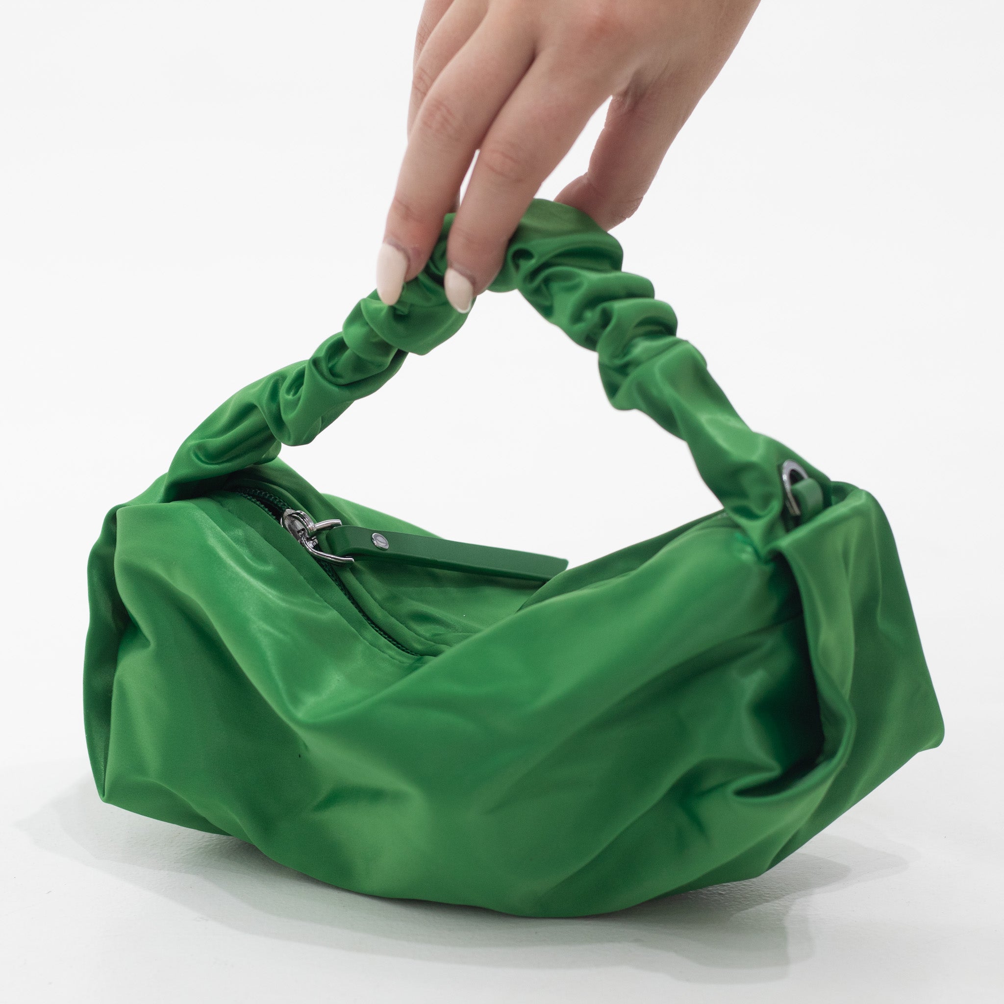 Green silky mini bag adina
