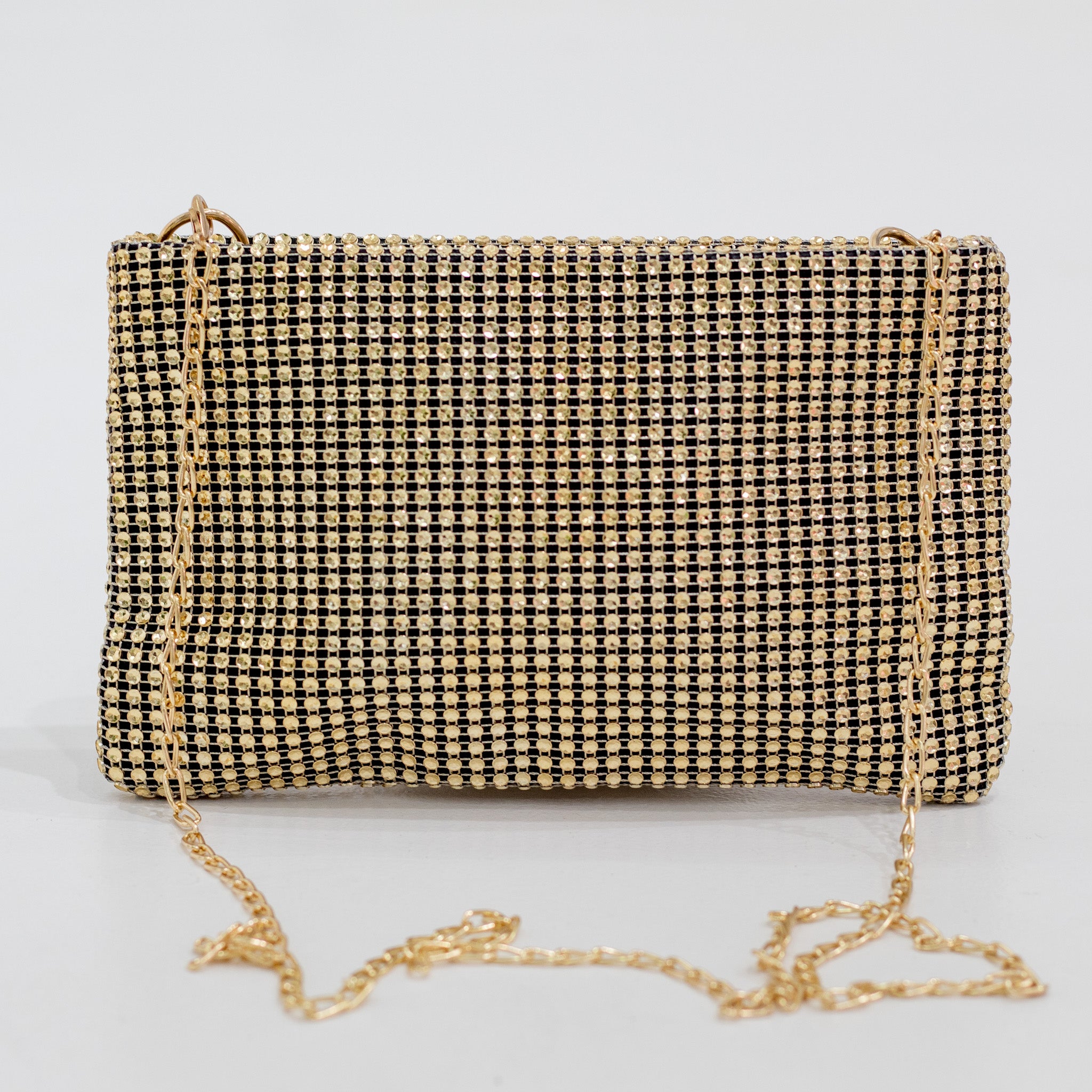 Jacari diamante crossbody bag gold