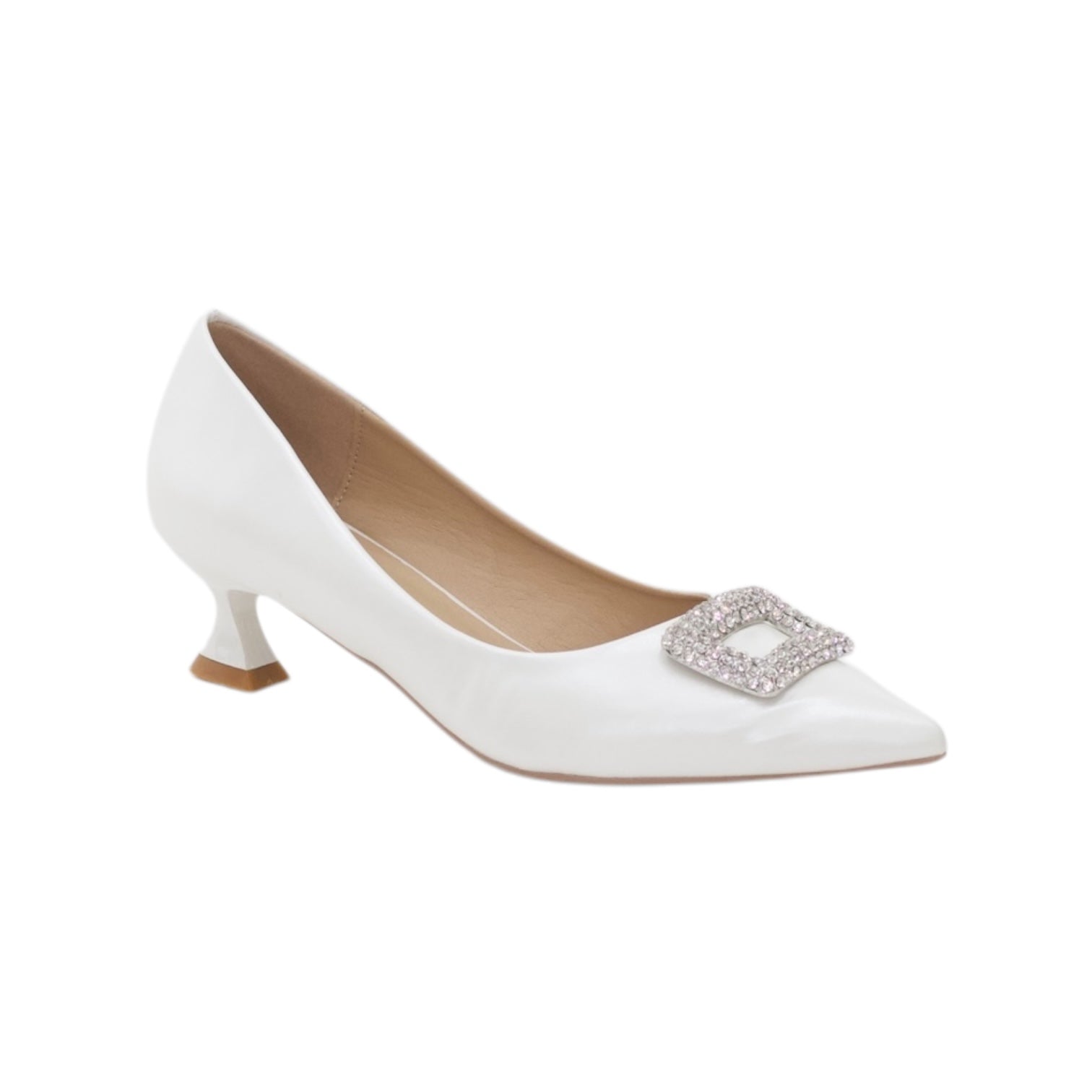 Maura 4.5cm kitten heel court shoes with a reg crystal-embellished trim