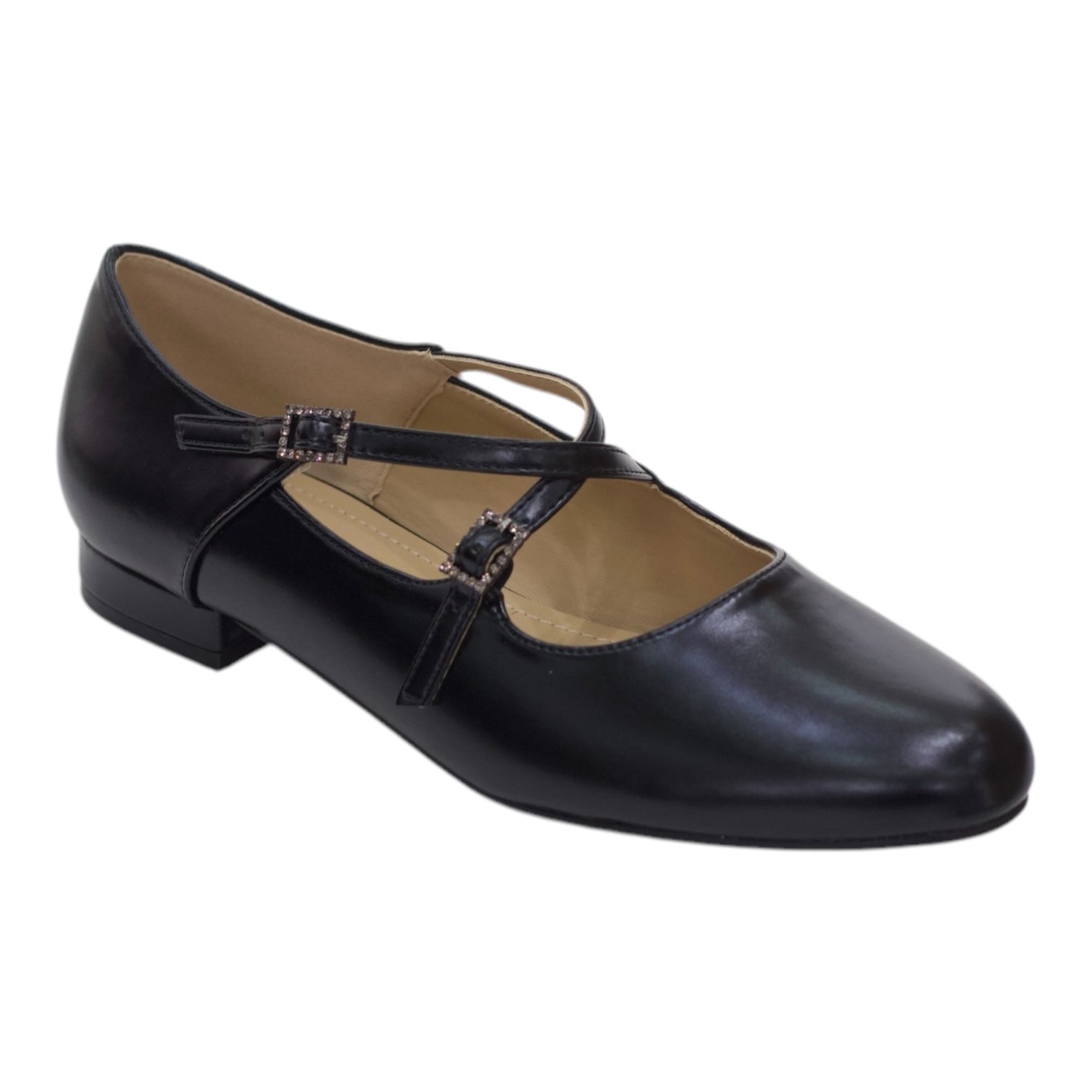 Lilja double band 1.5cm flat heel pump shoe