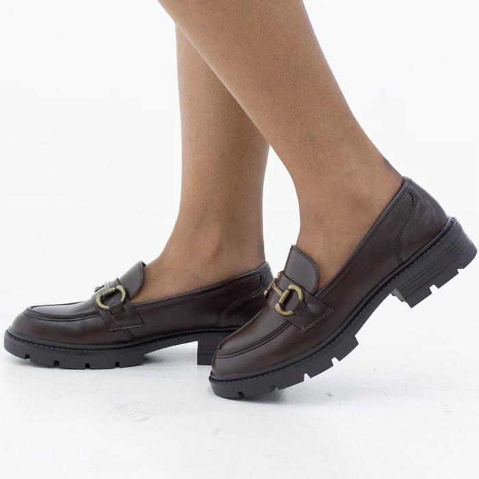Franoli loafer chuncky with two circle choc