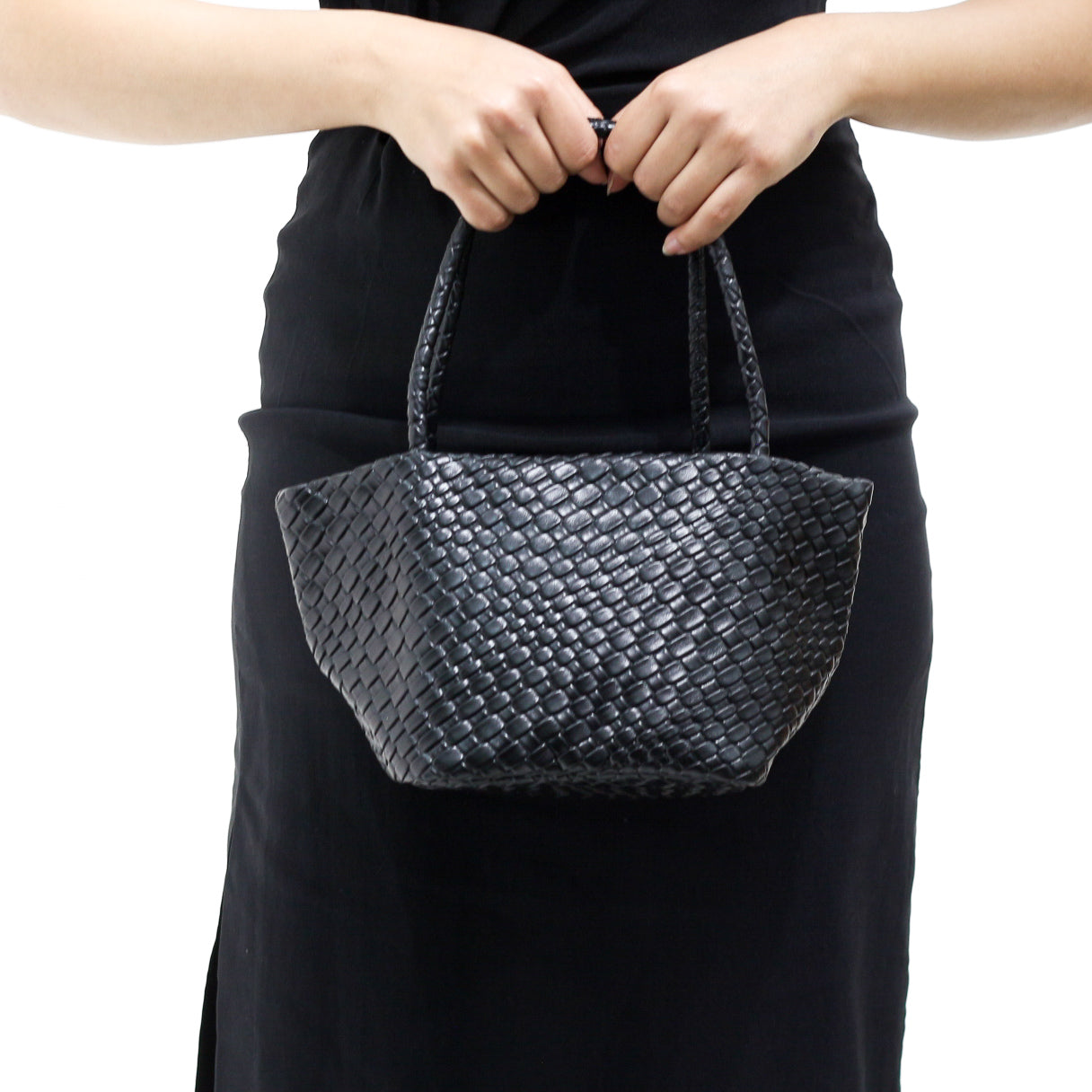 Ekanite woven bucket bag