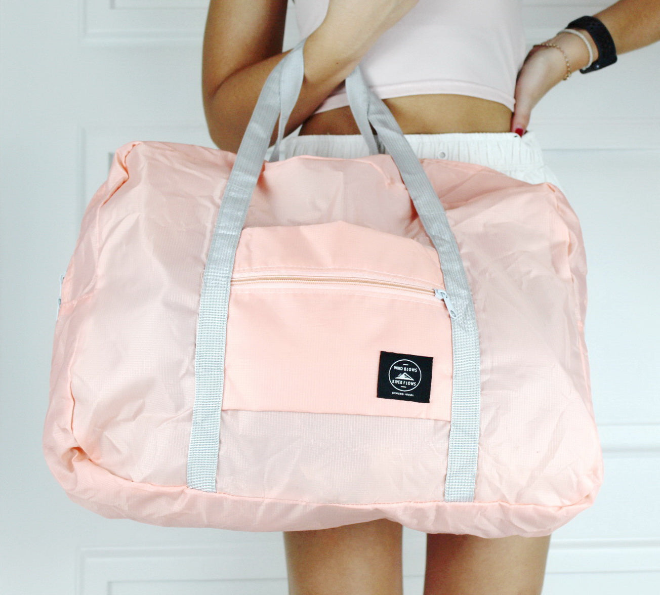 Fold up nylon kit bag