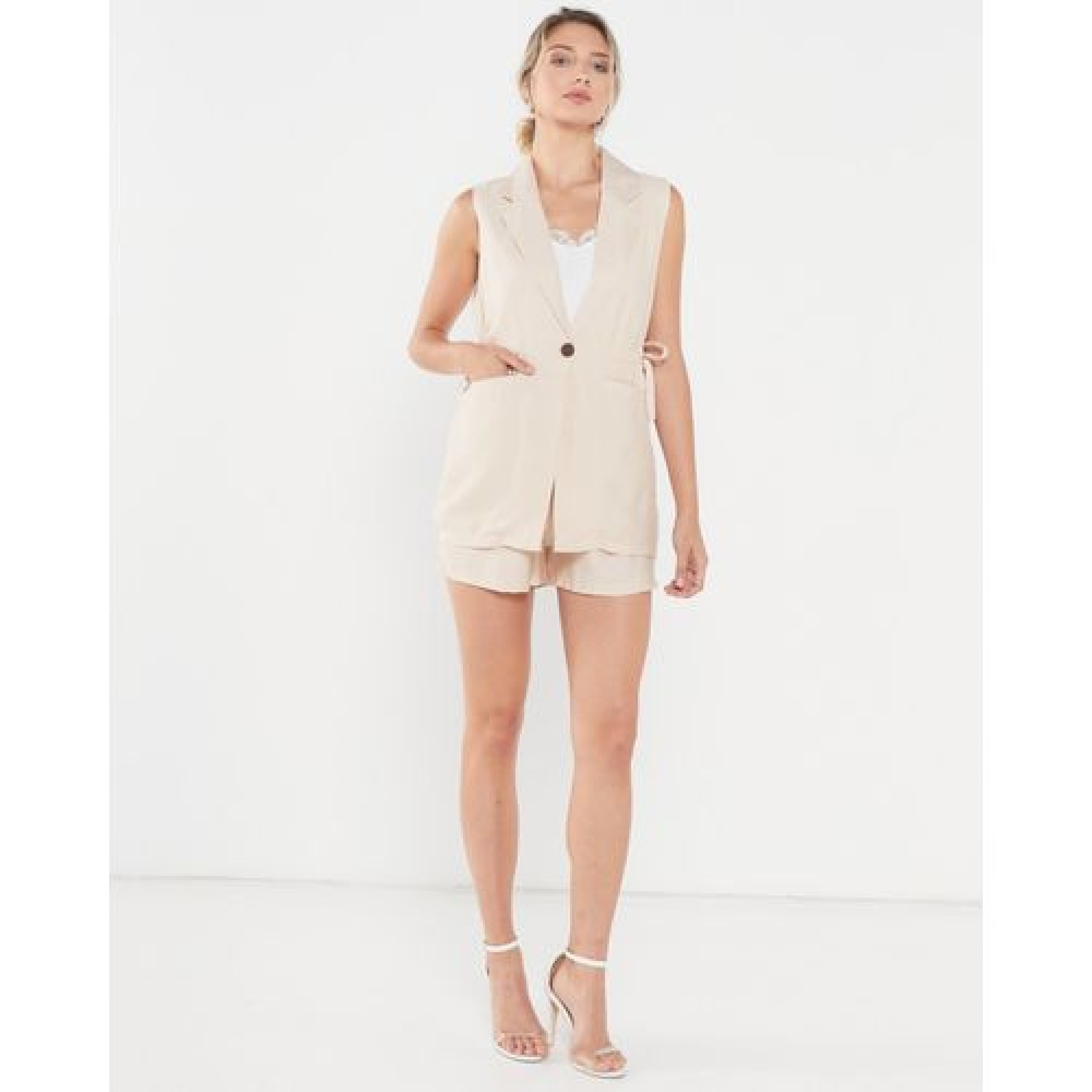 Athena 3 pc beige play suit