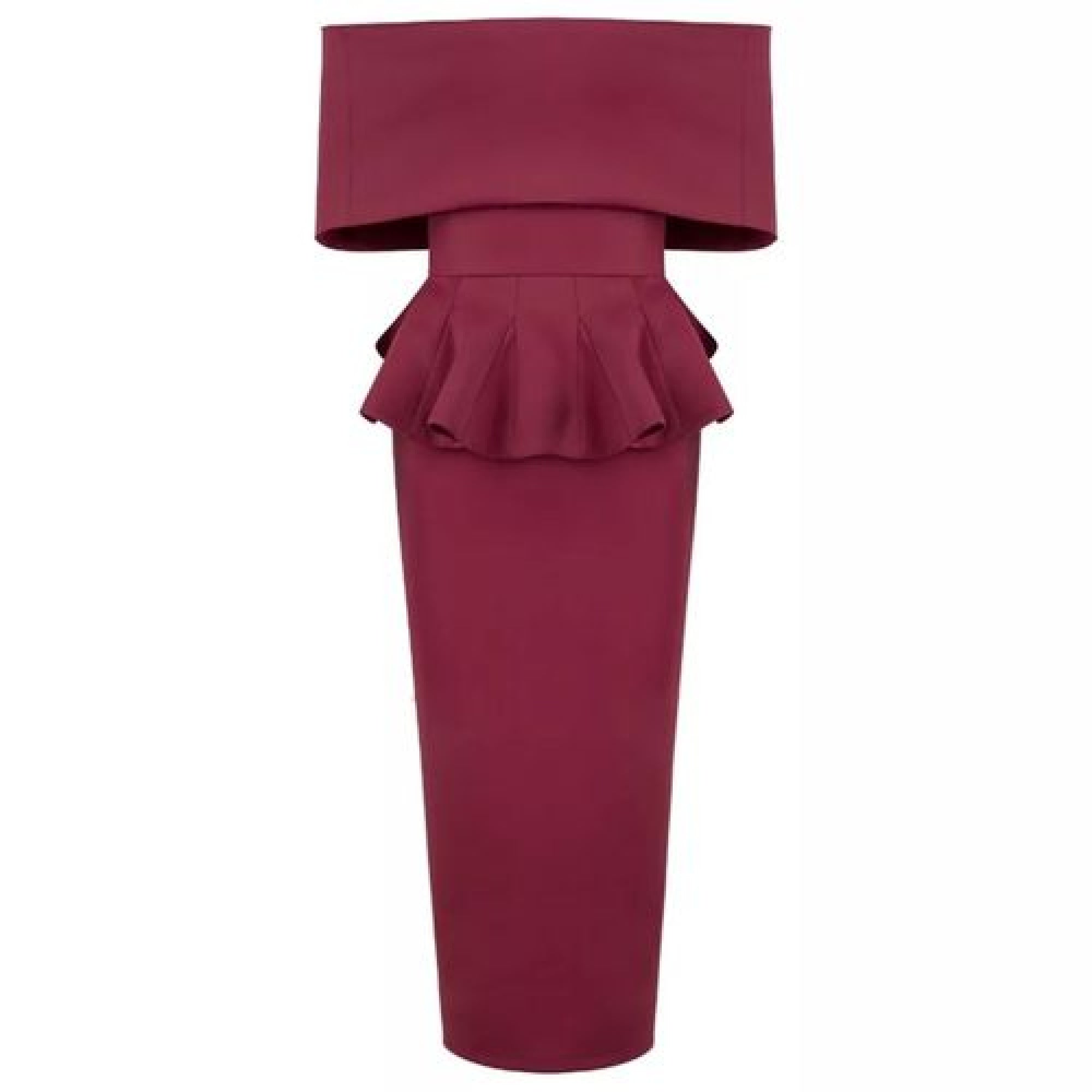 Lora bodycon 2 piece burgandy