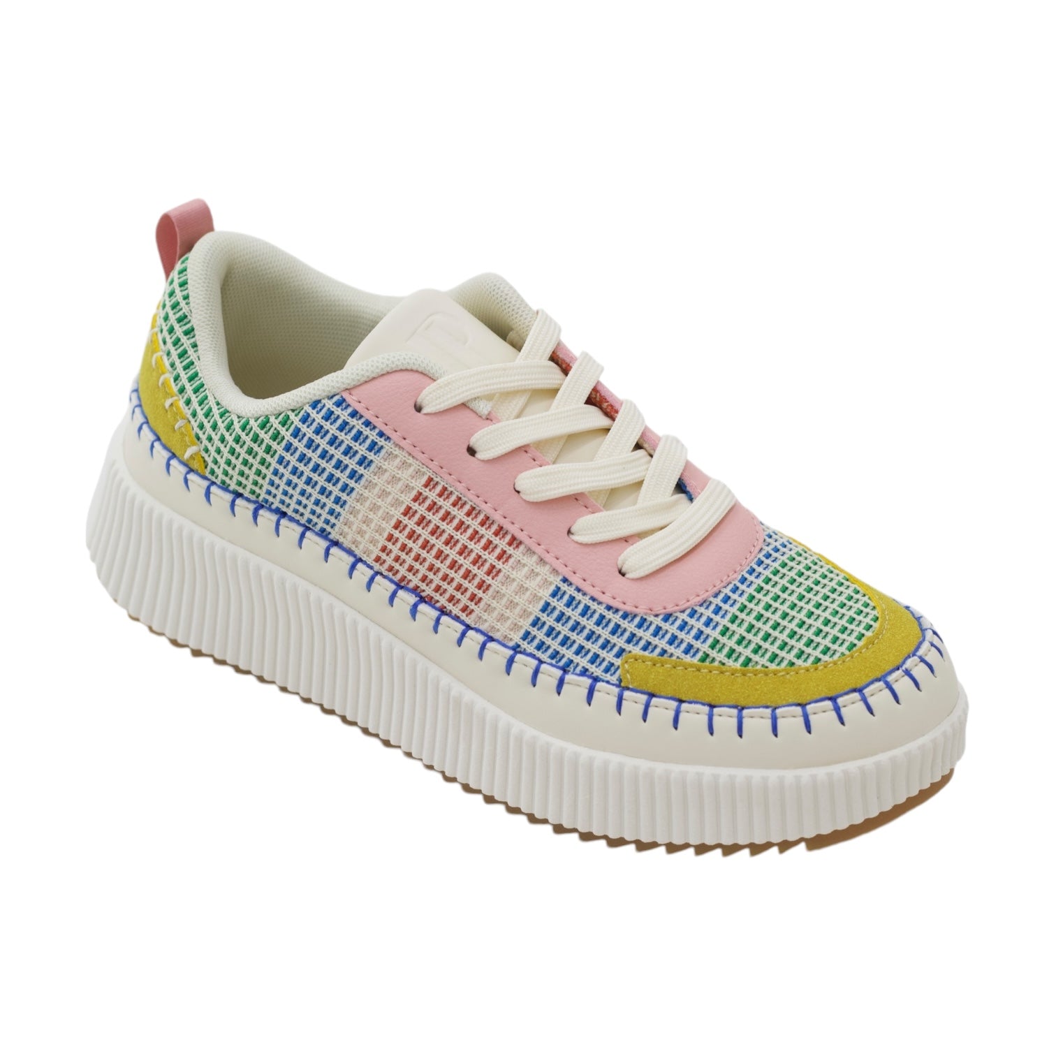 Inga flat-foam embroidered lace-up casual sneaker