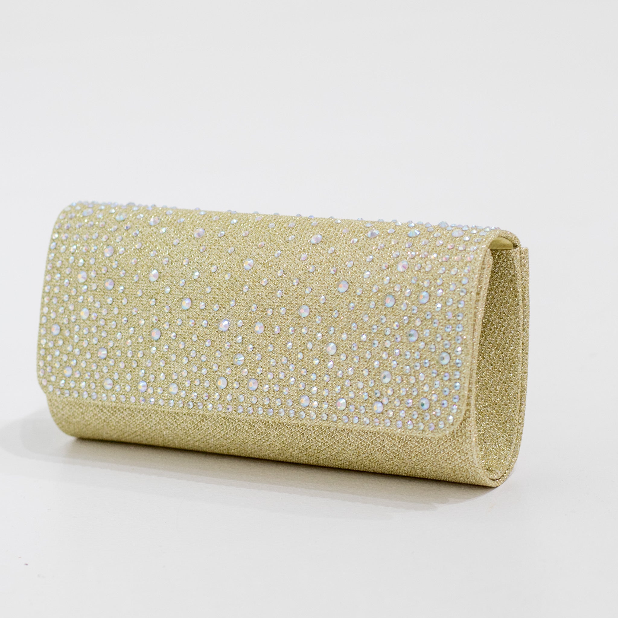 Jasna evening clutch bag gold