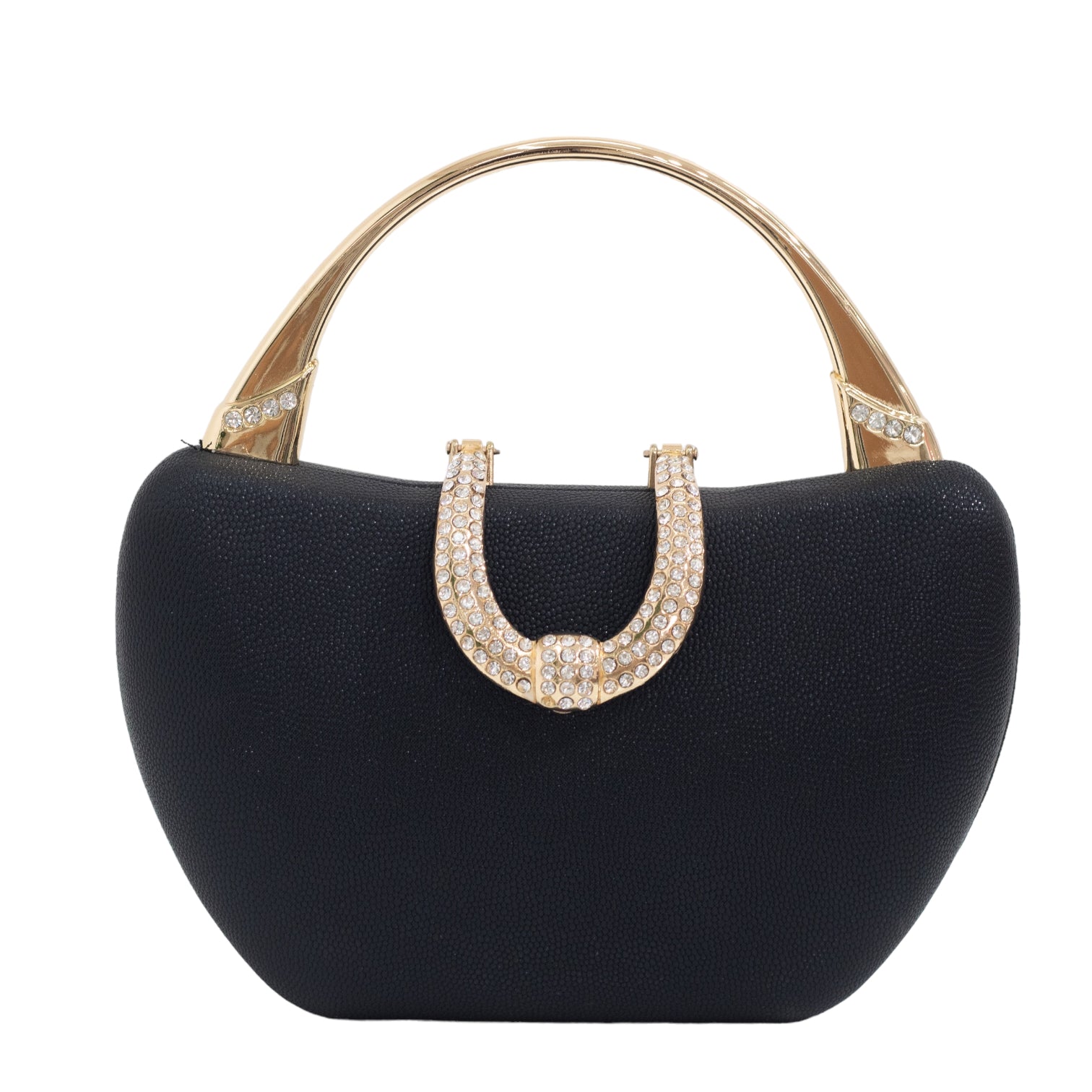 Janiva clasp clutch bag black