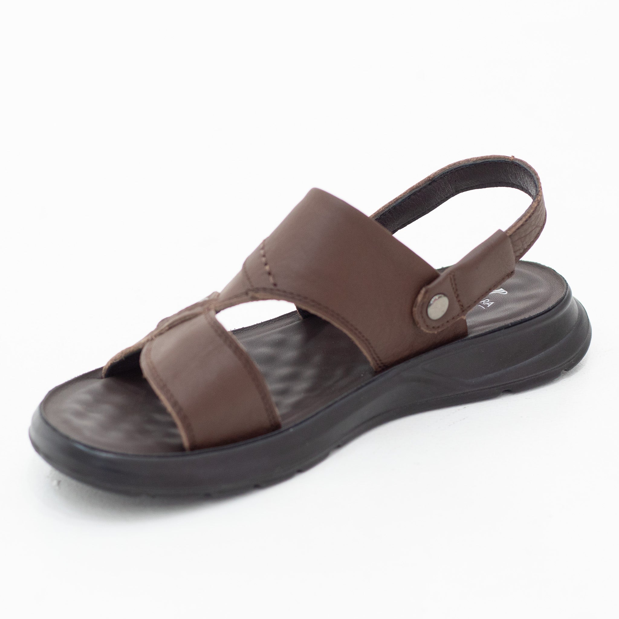 Marco mens cushion padded genuine leather sandal