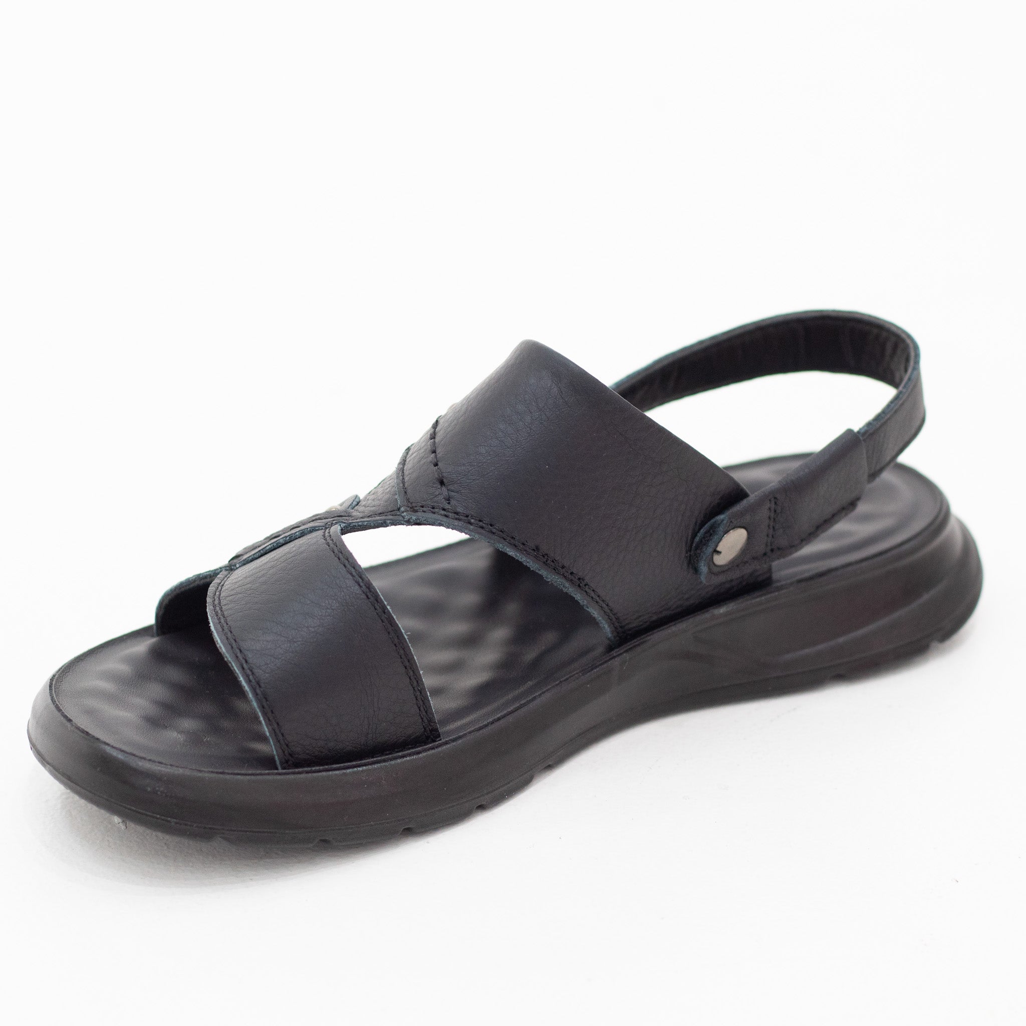 Marco mens cushion padded genuine leather sandal