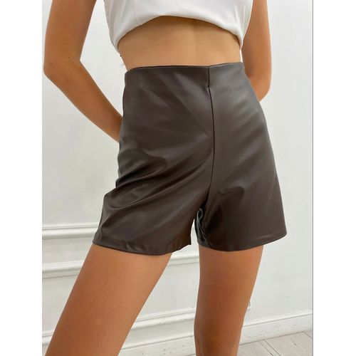 Harper vegan leather short brown