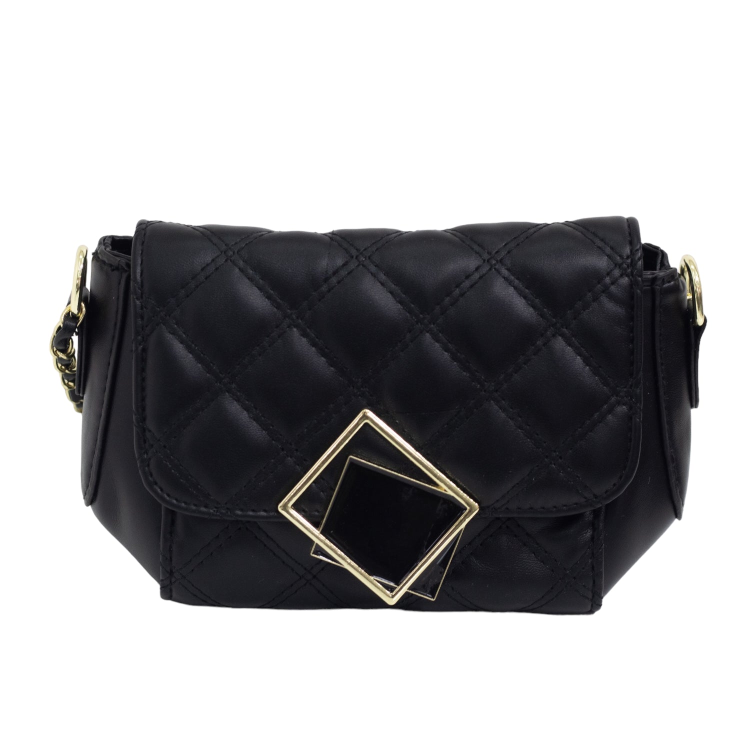 Filippa weaved faux leather bag black