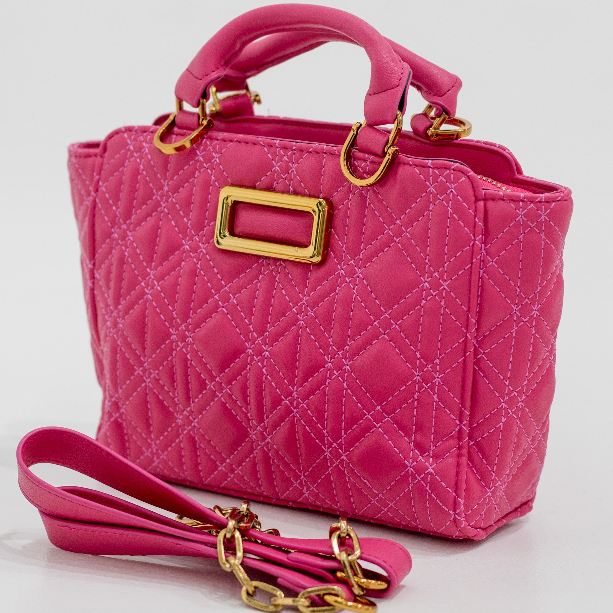 Zara pleated mini bag pink