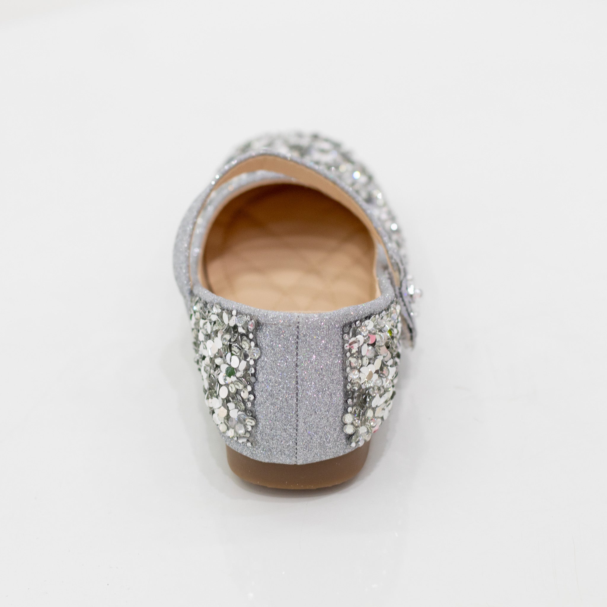 Kadena glitter girls dress pump silver