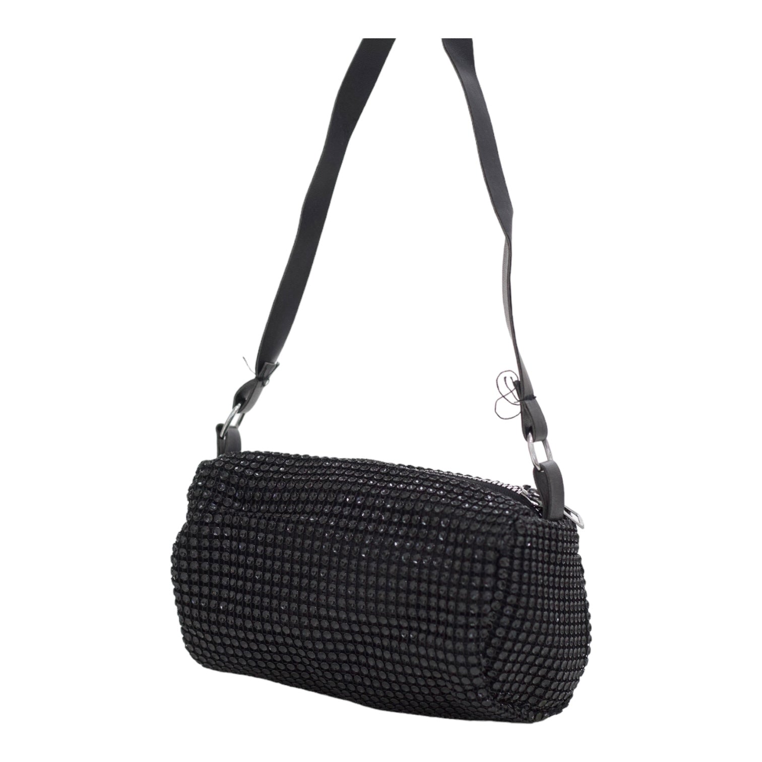 Xia rhinestone mini clutch bag black