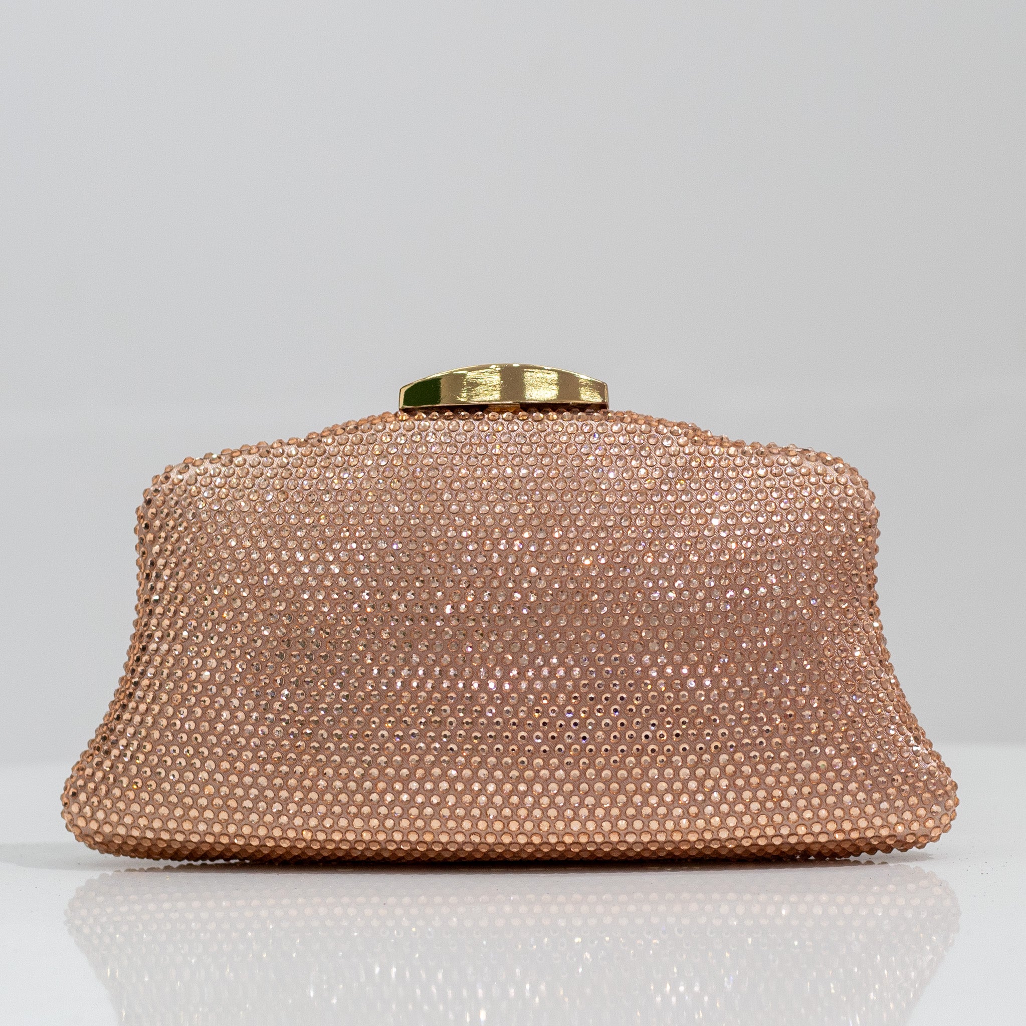 Xena diamante clutch bag champagne