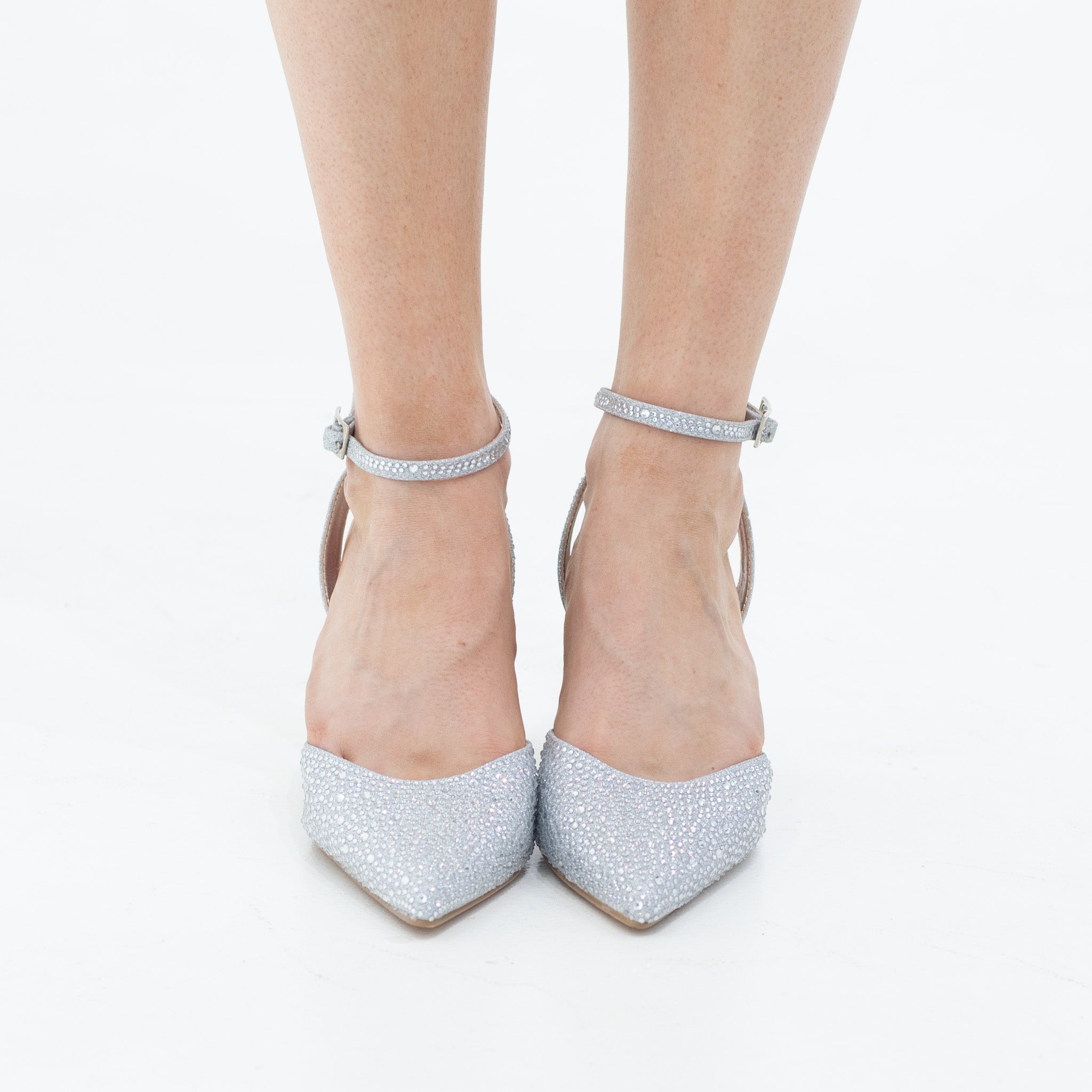 Adweta Diamante open waist pointy on 7.5cm 2 circ heel