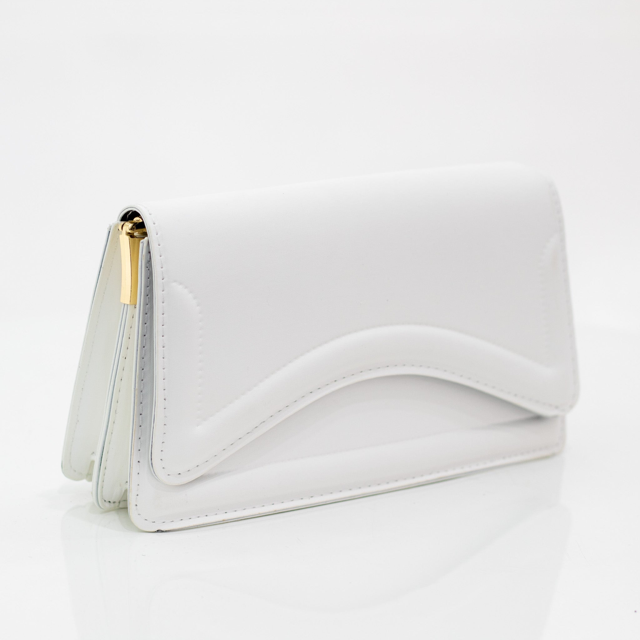 Iona faux leather convertible crossbody white