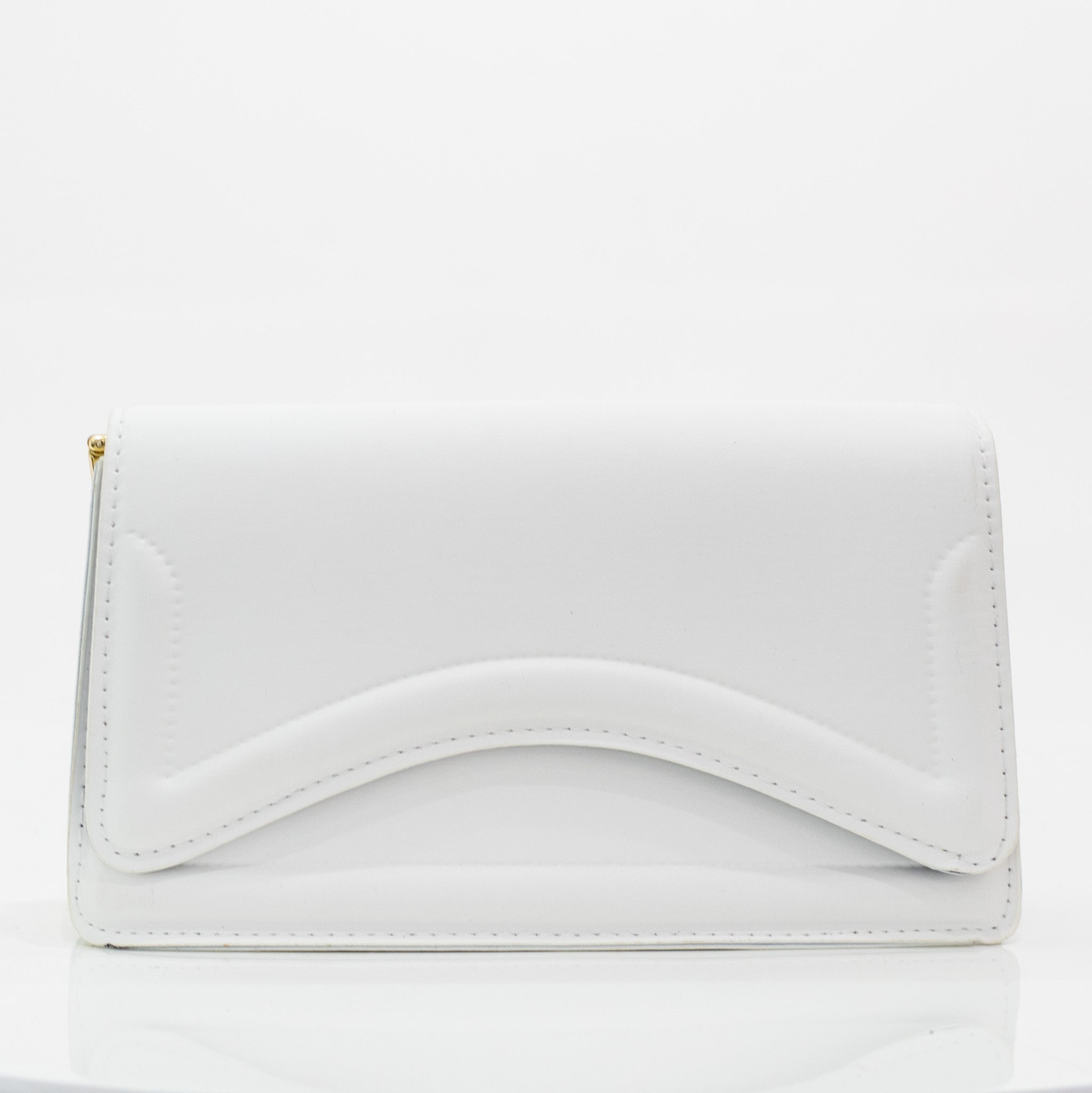 Iona faux leather convertible crossbody white