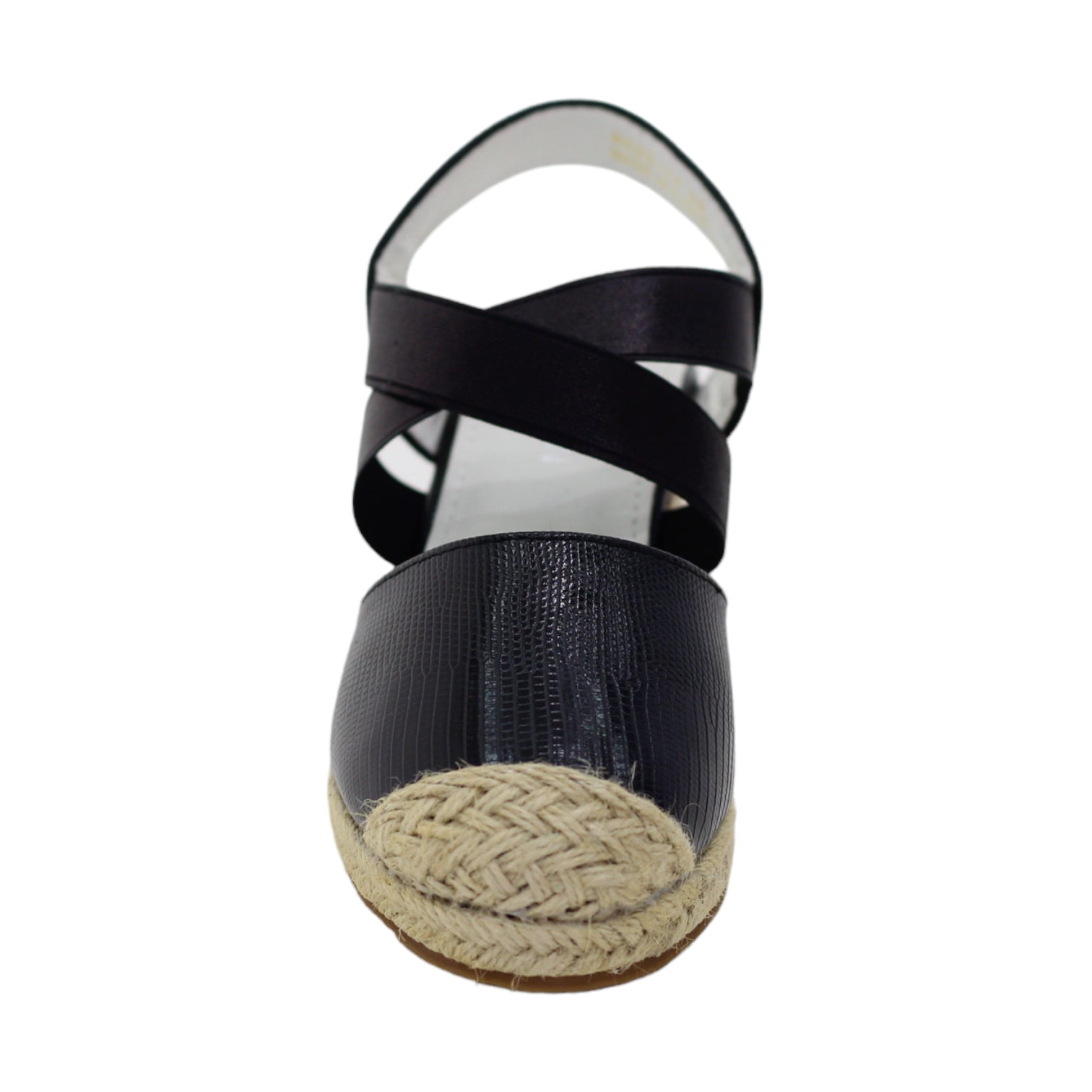 Atero girls wedge espadrille shoe black