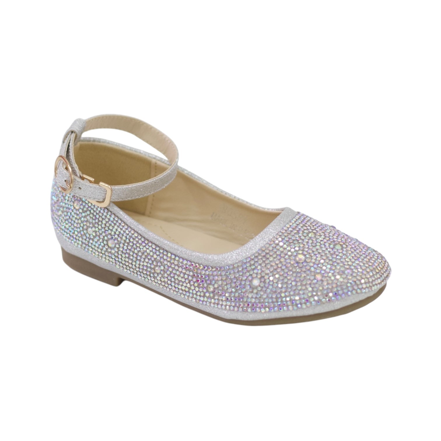 Rosey inf gls diamante ballarina silver