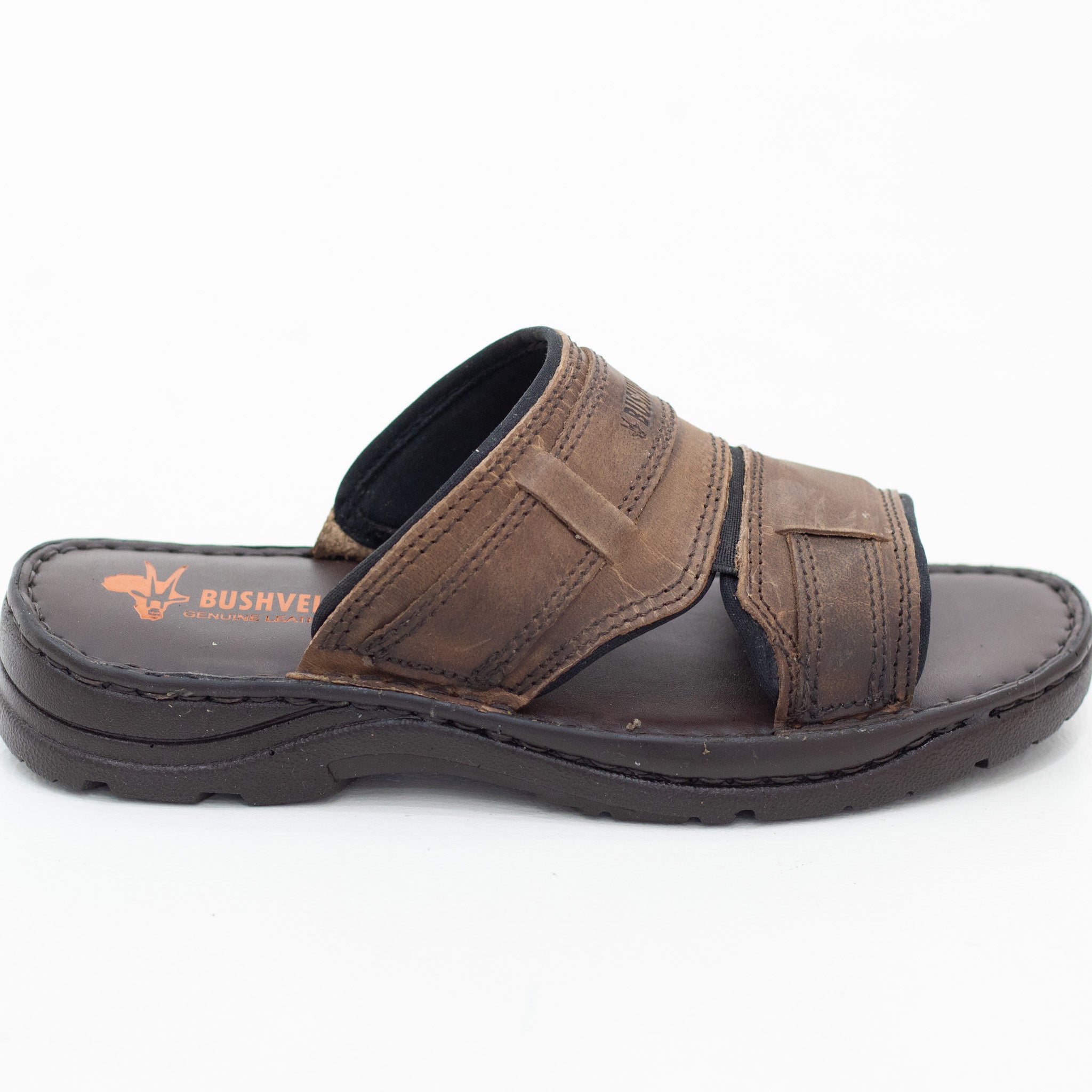 Bushveld mens genuine leather mule sandal