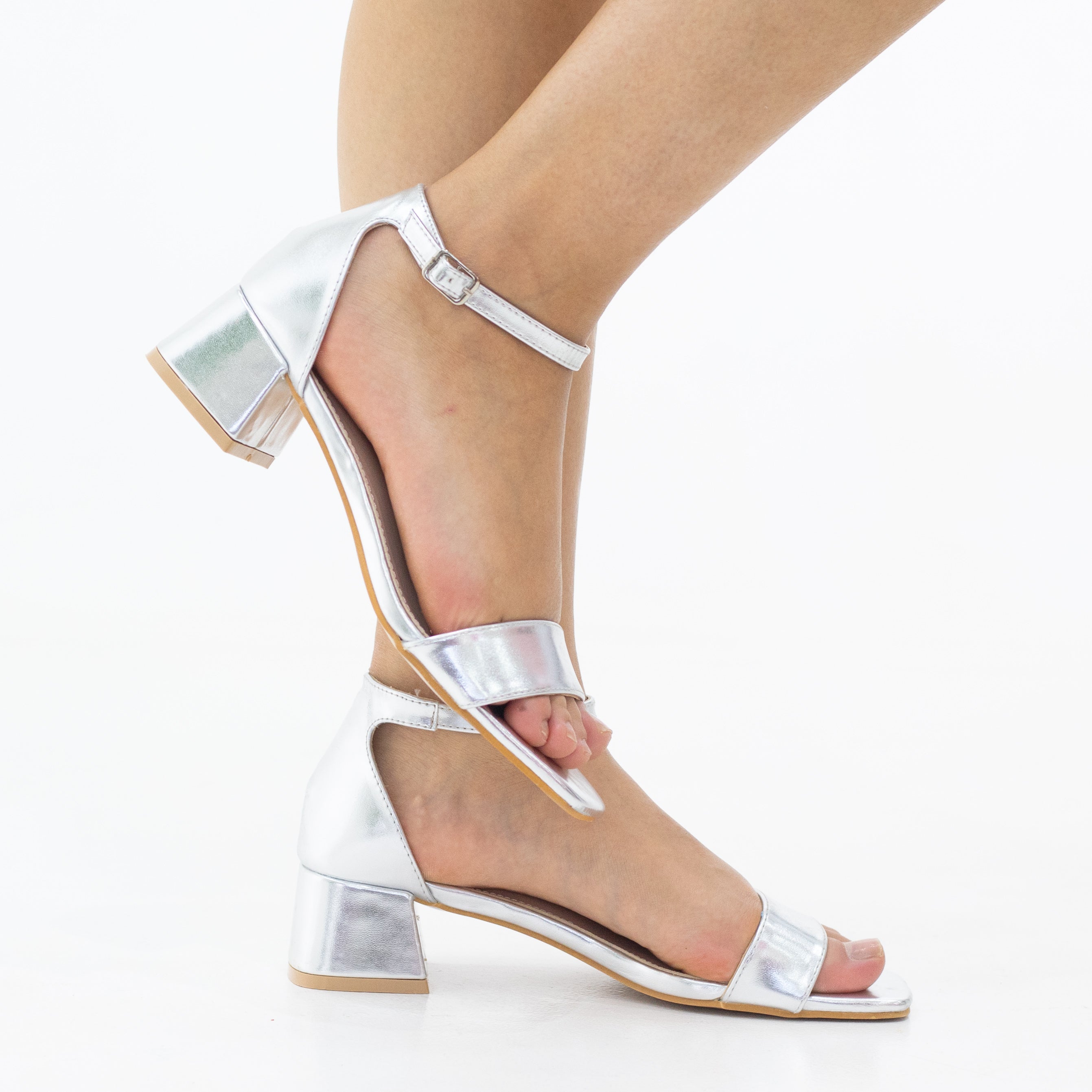 Elite 4.5cm block heel strappy sandal