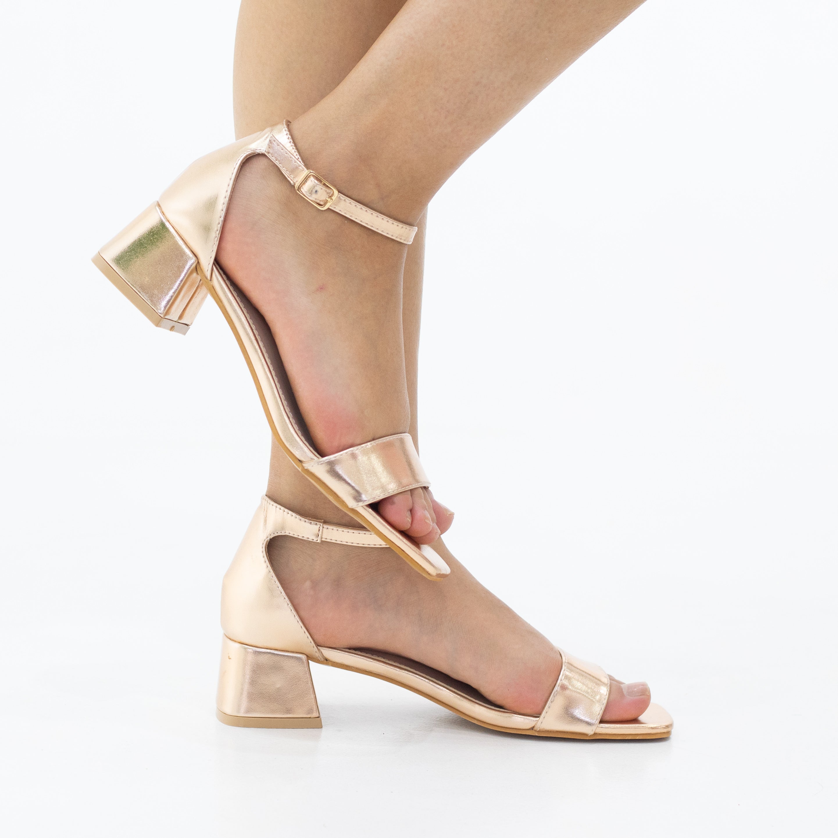 Elite 4.5cm block heel strappy sandal