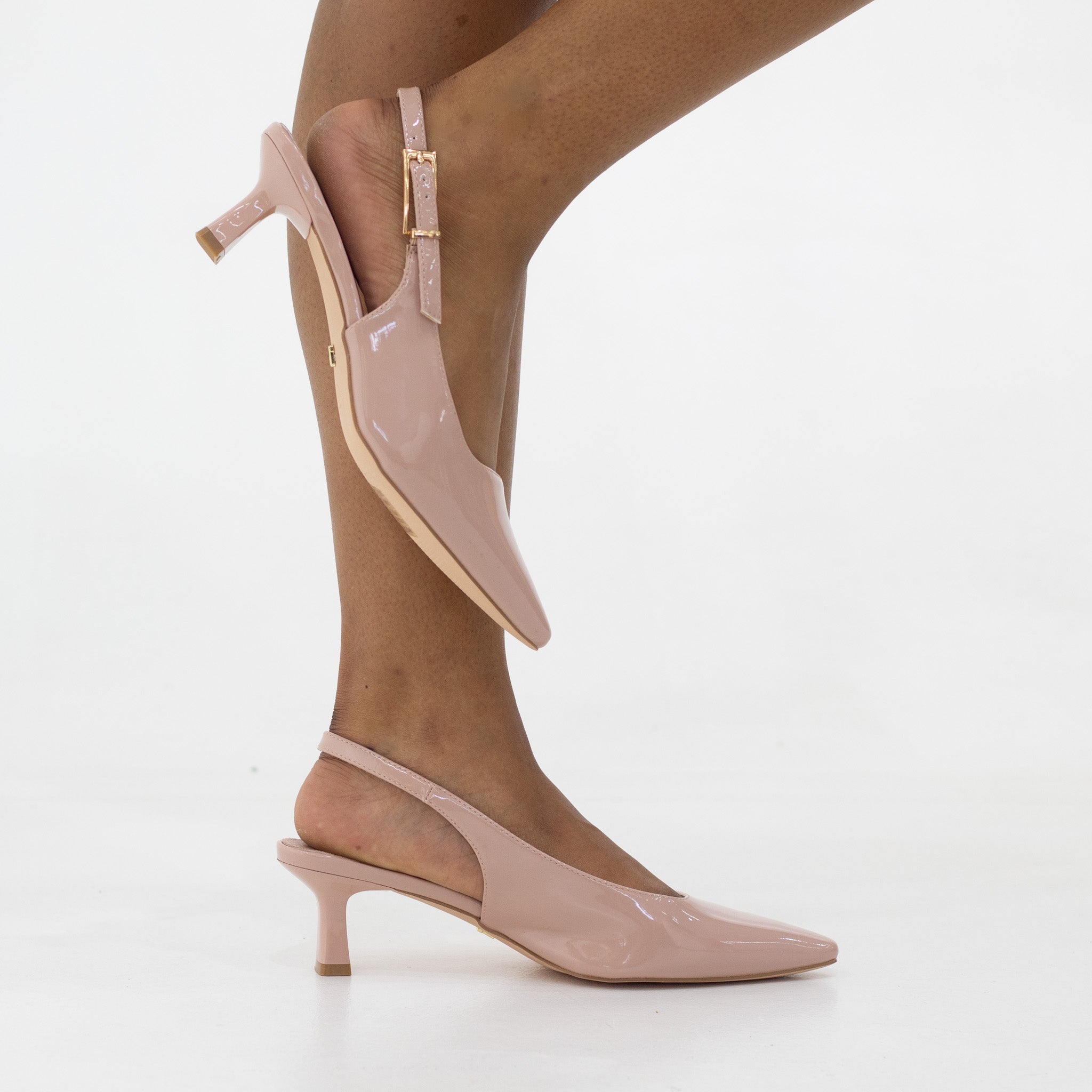 Catia patent pu 5cm heel sling back court