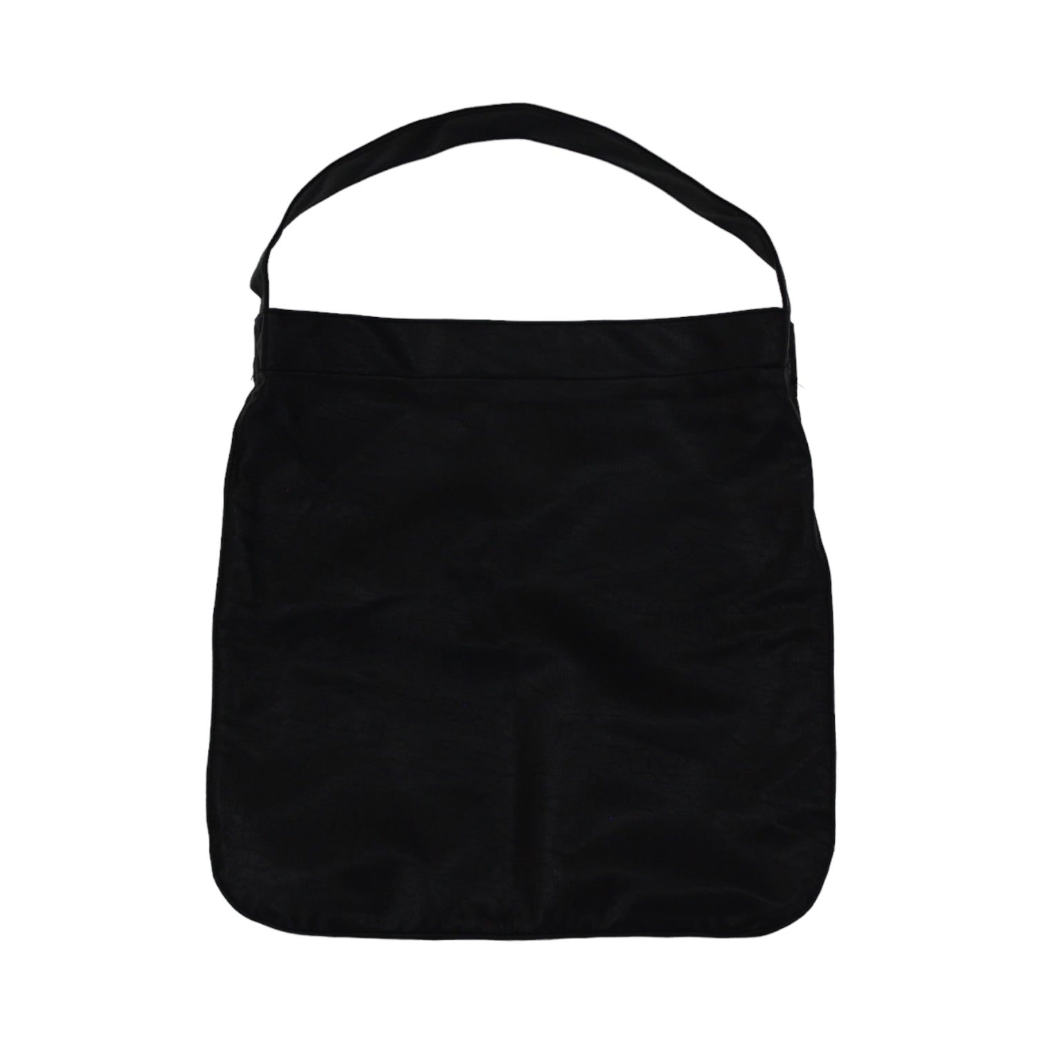 Black faux leather shoulder bag gloria