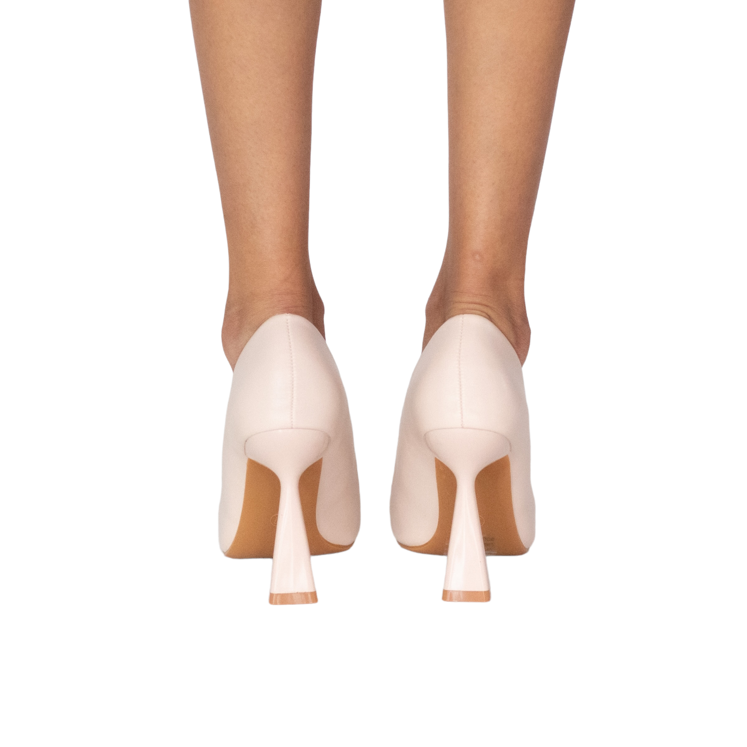 June 10cm sleek stiletto heel court shoes nude