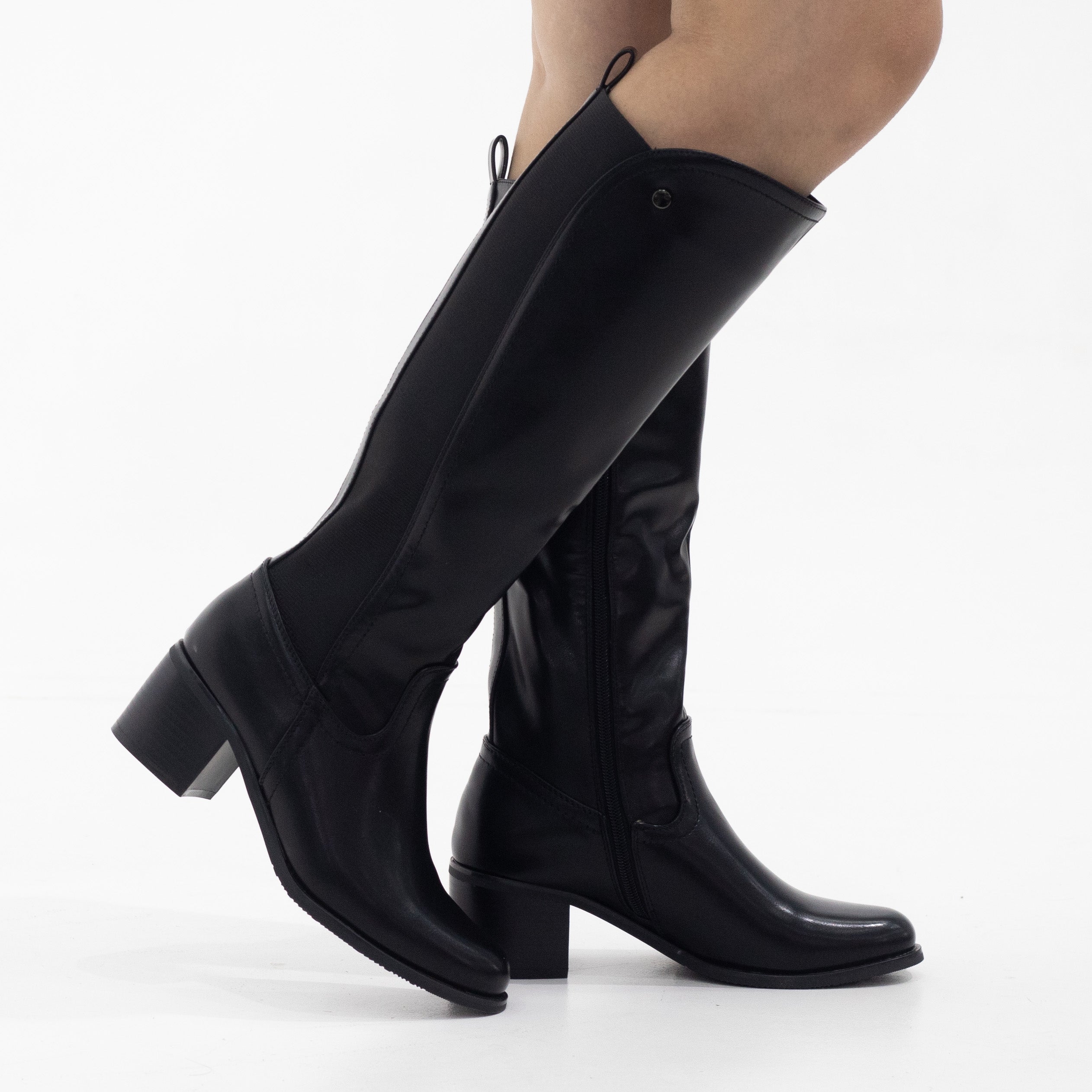 Wearever Wear Ever Women's Julia Black Knee High Riding Boots