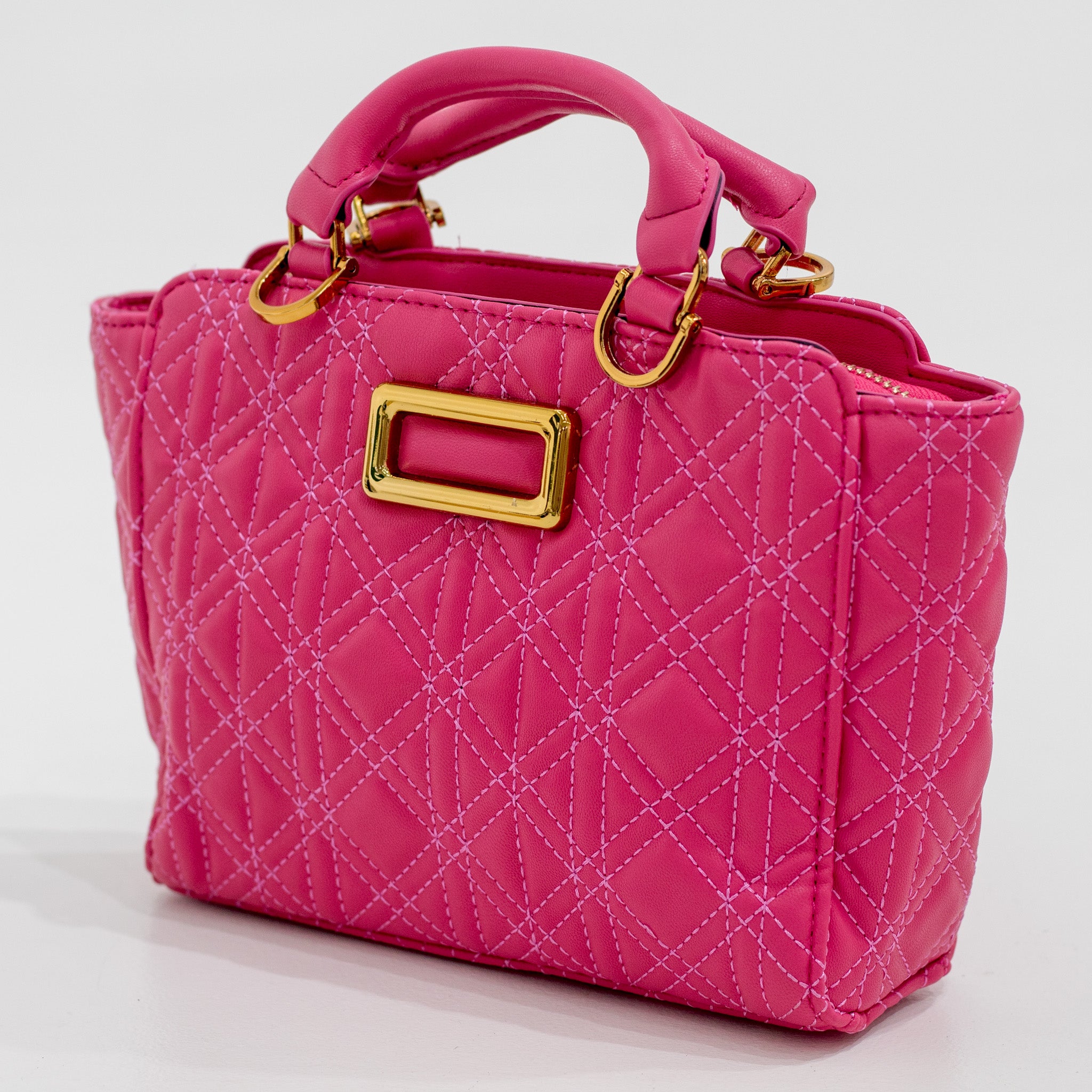 Zara pleated mini bag pink