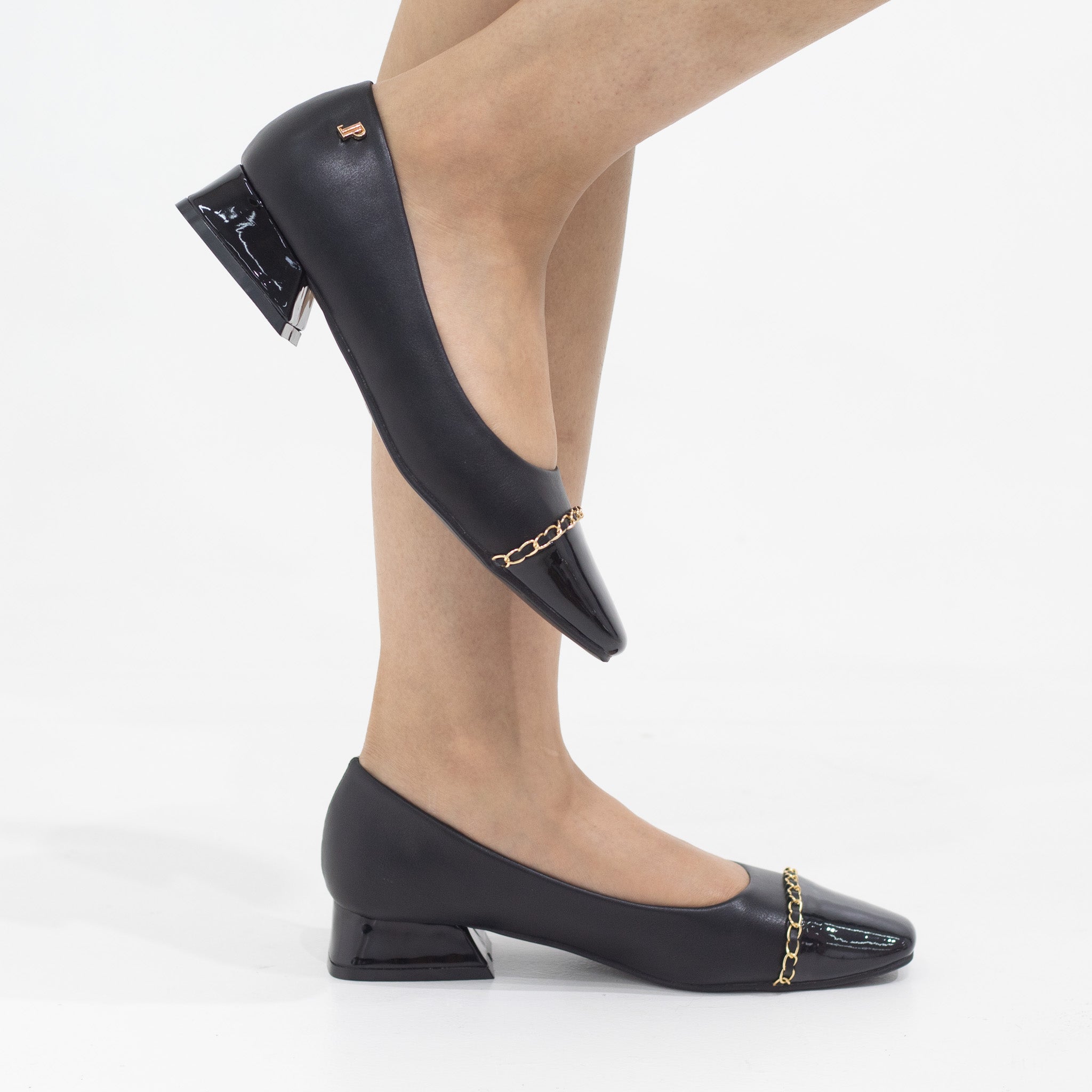 Laika two toned 2.5cm heel with court black
