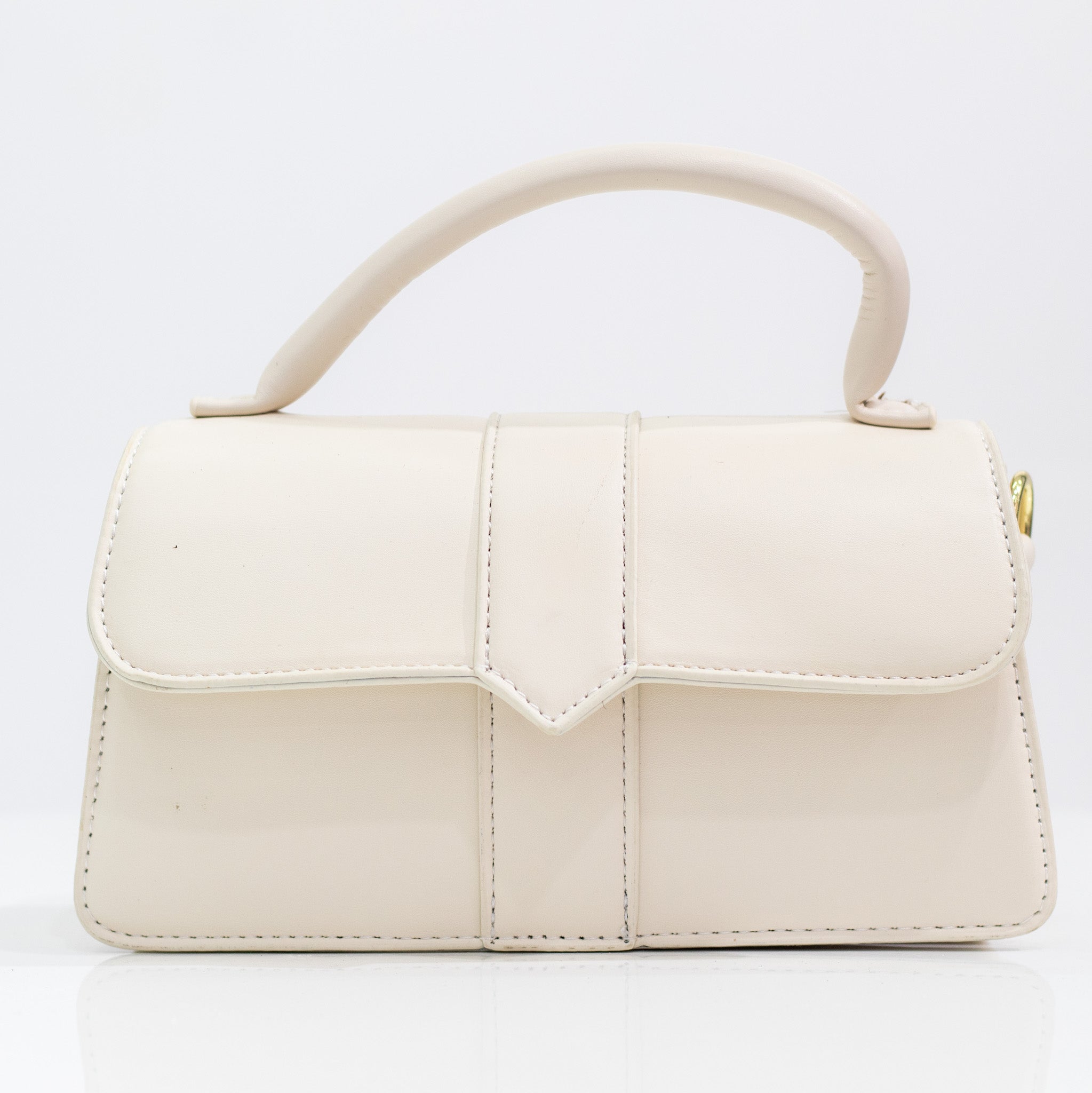 Off-whitefaux leather convertible crossbody xaris