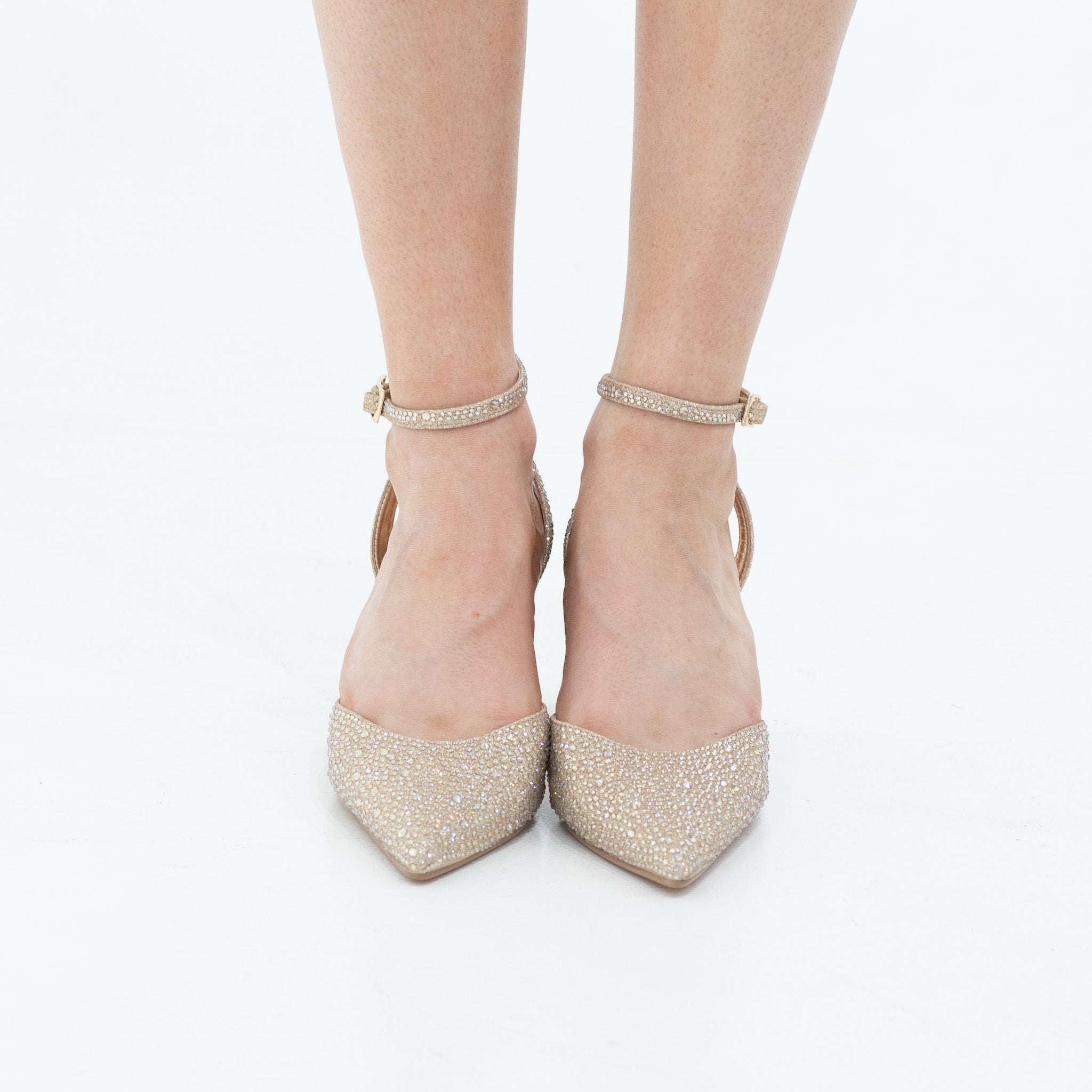 Adweta Diamante open waist pointy on 7.5cm 2 circ heel