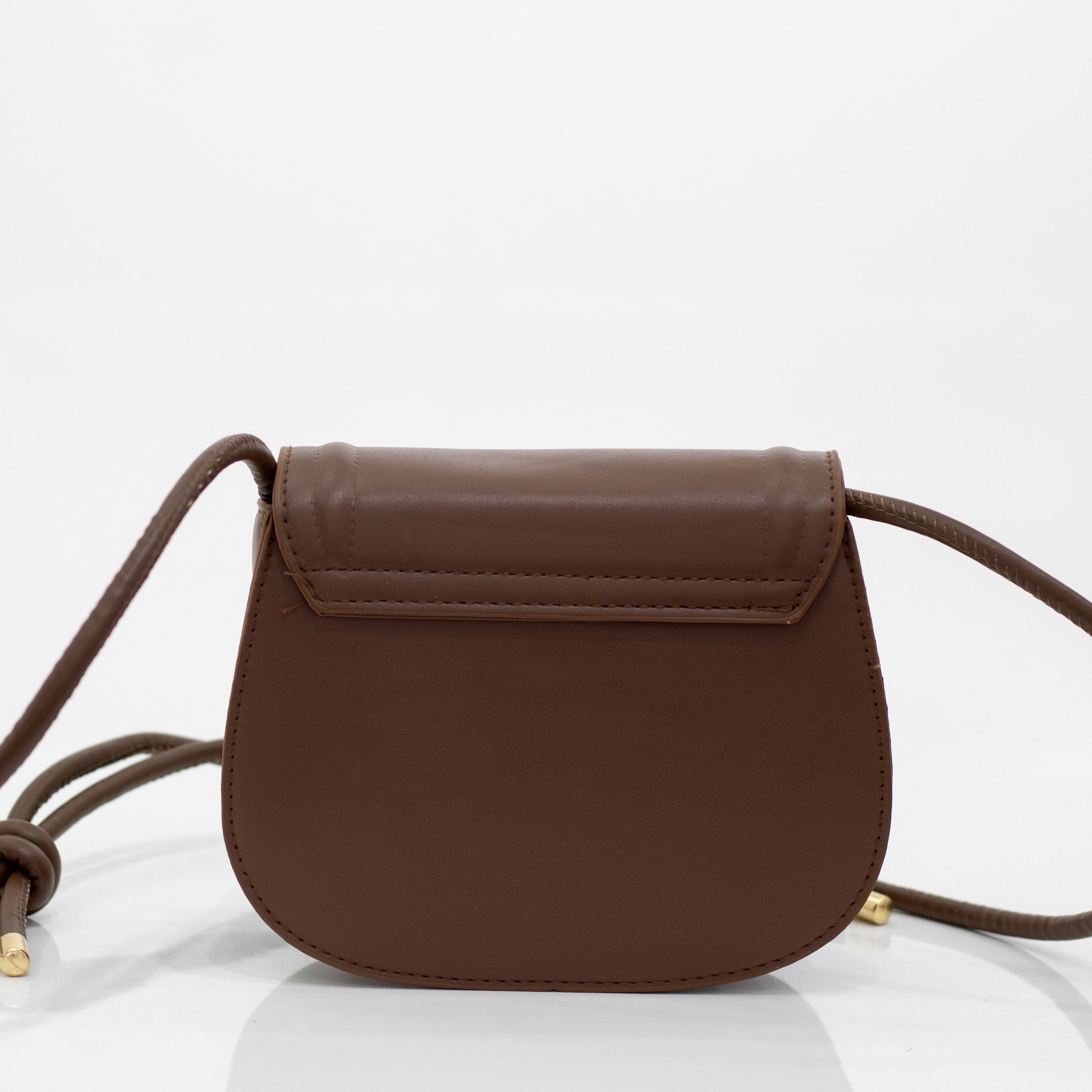 Brown faux leather convertible crossbody gracia